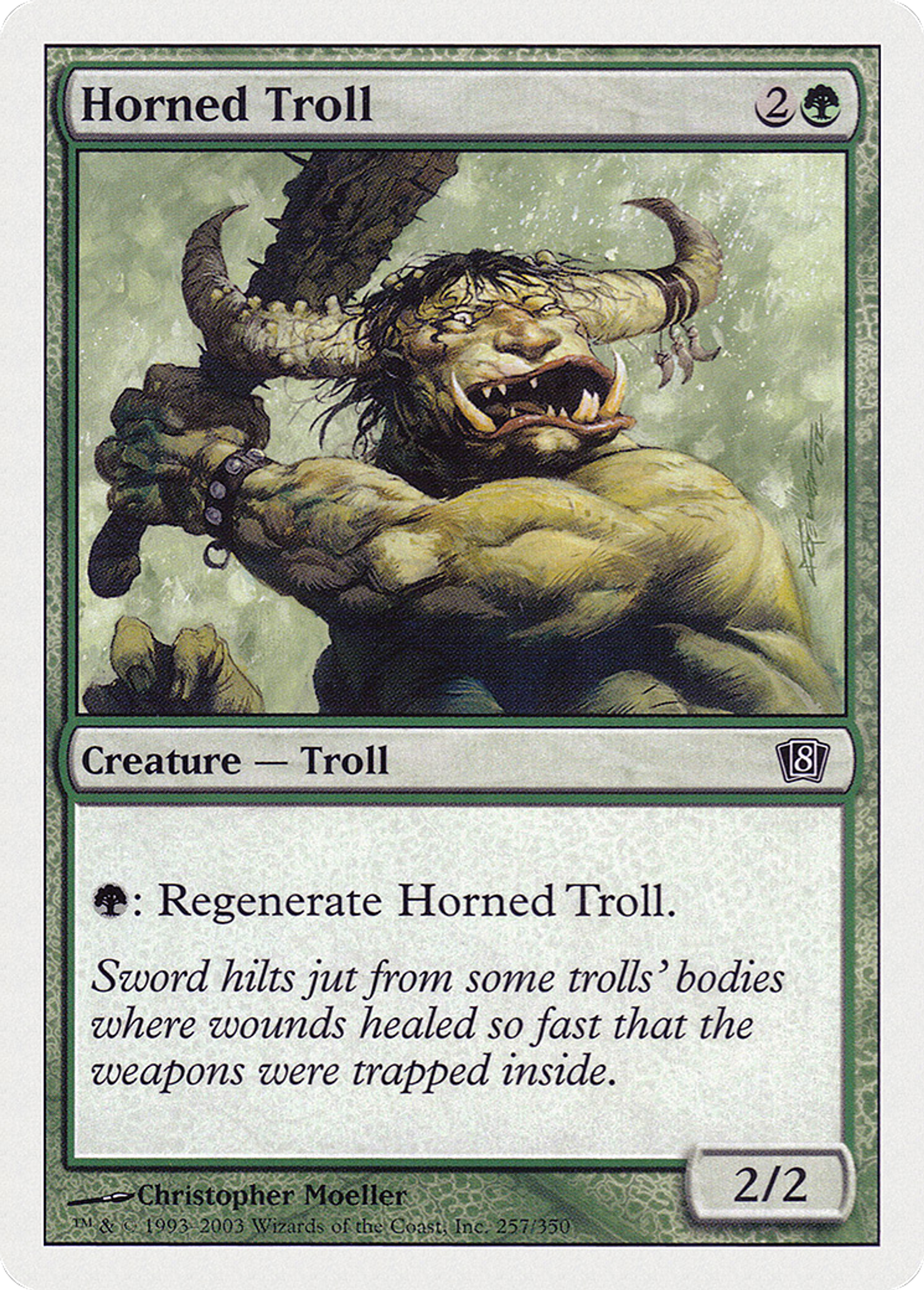 Troll cornu — Eighth Edition — Magic: The Gathering