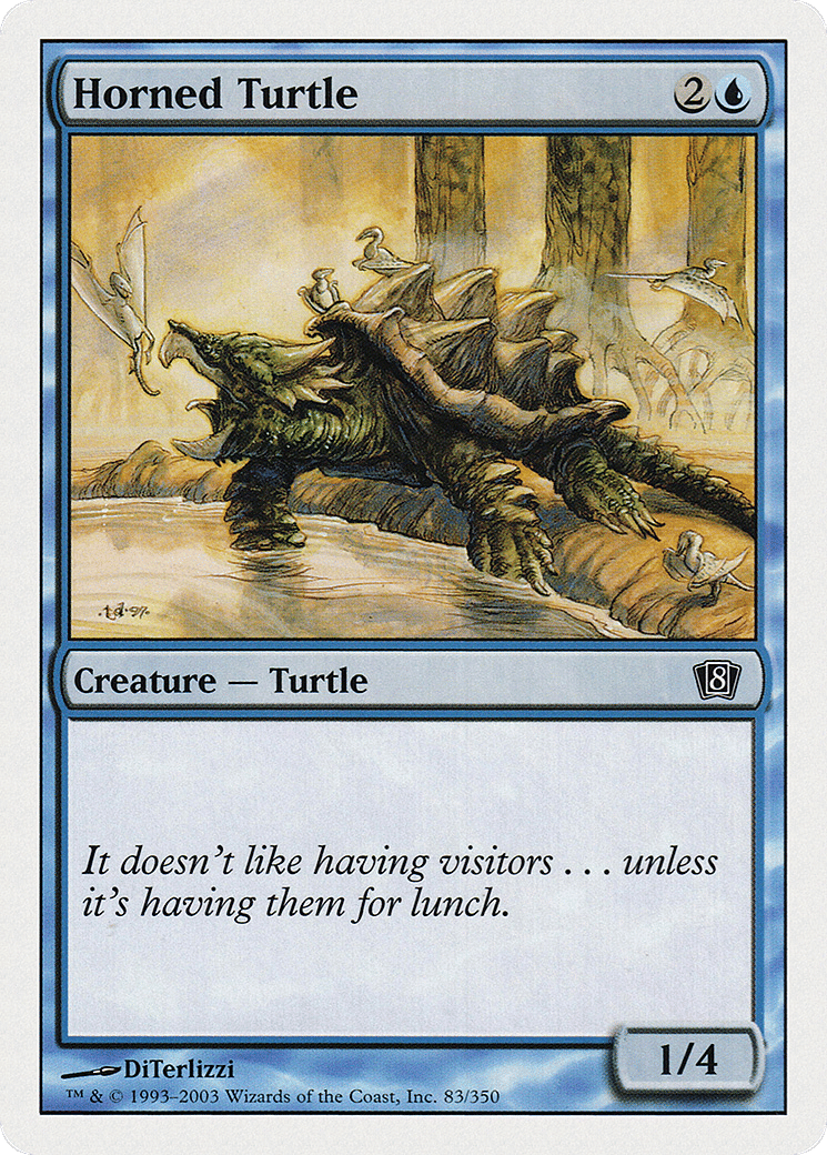 Horned Turtle — Eighth Edition — Magic: The Gathering