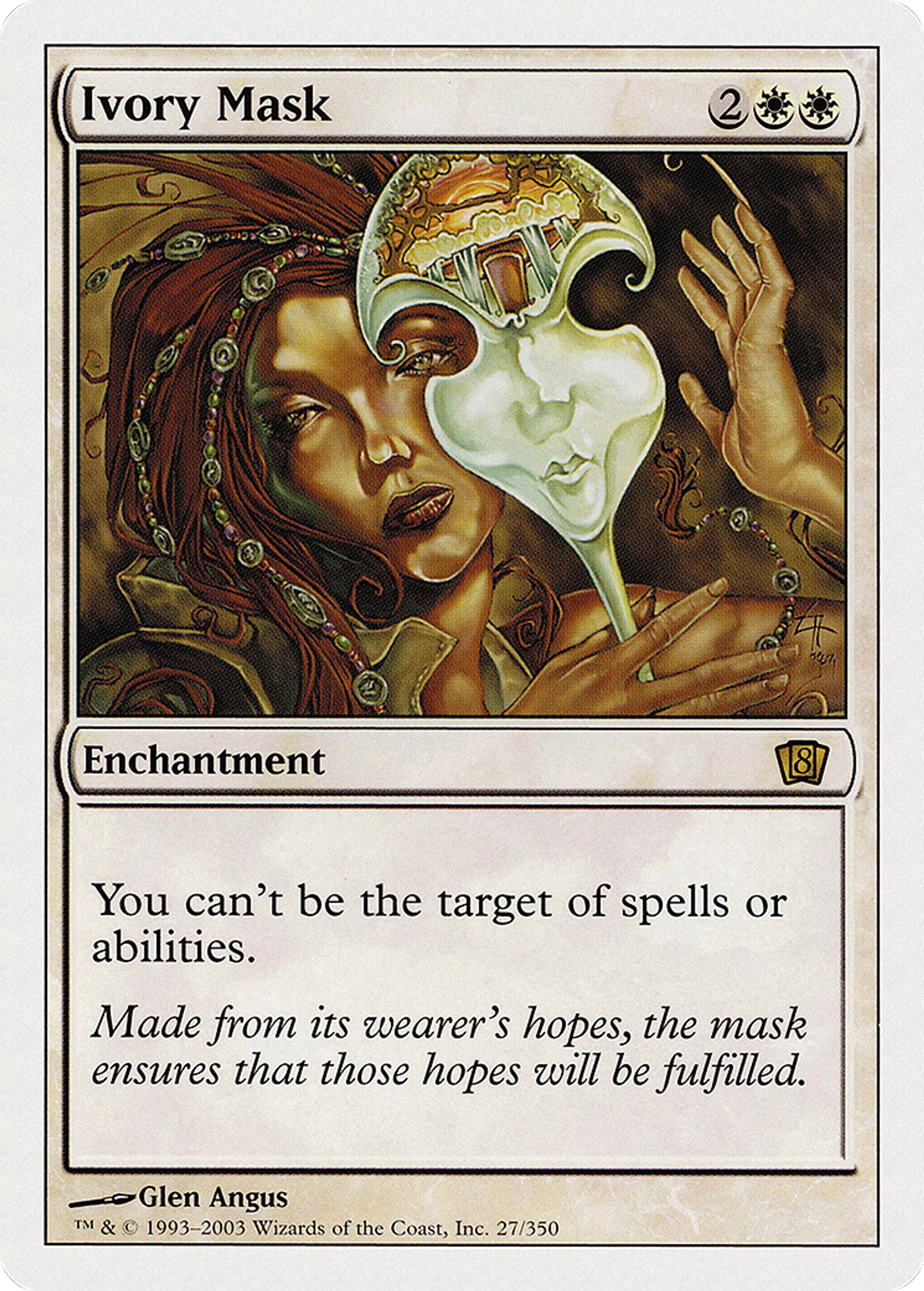 Ivory Mask — Eighth Edition — Magic: The Gathering