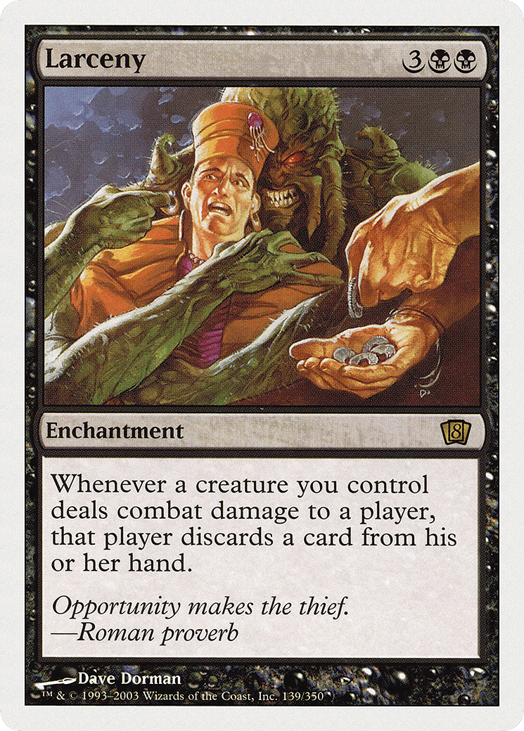 Larceny — Eighth Edition — Magic: The Gathering