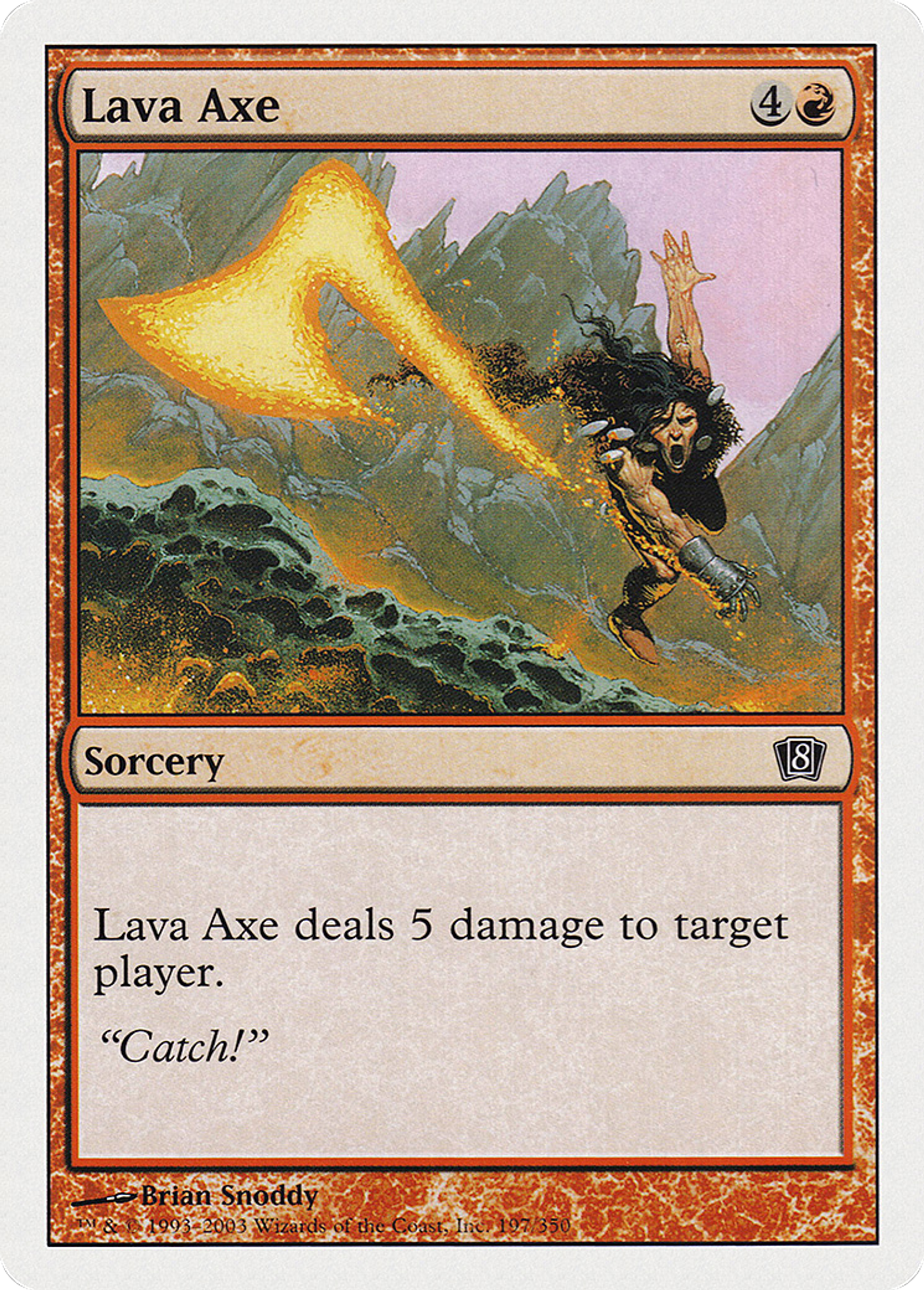 Hache de lave — Eighth Edition — Magic: The Gathering