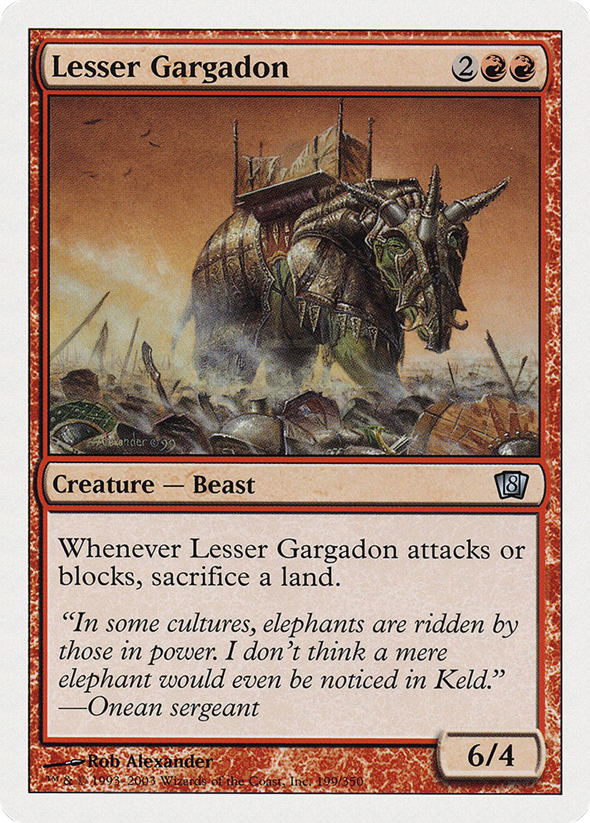 Lesser Gargadon — Eighth Edition — Magic: The Gathering