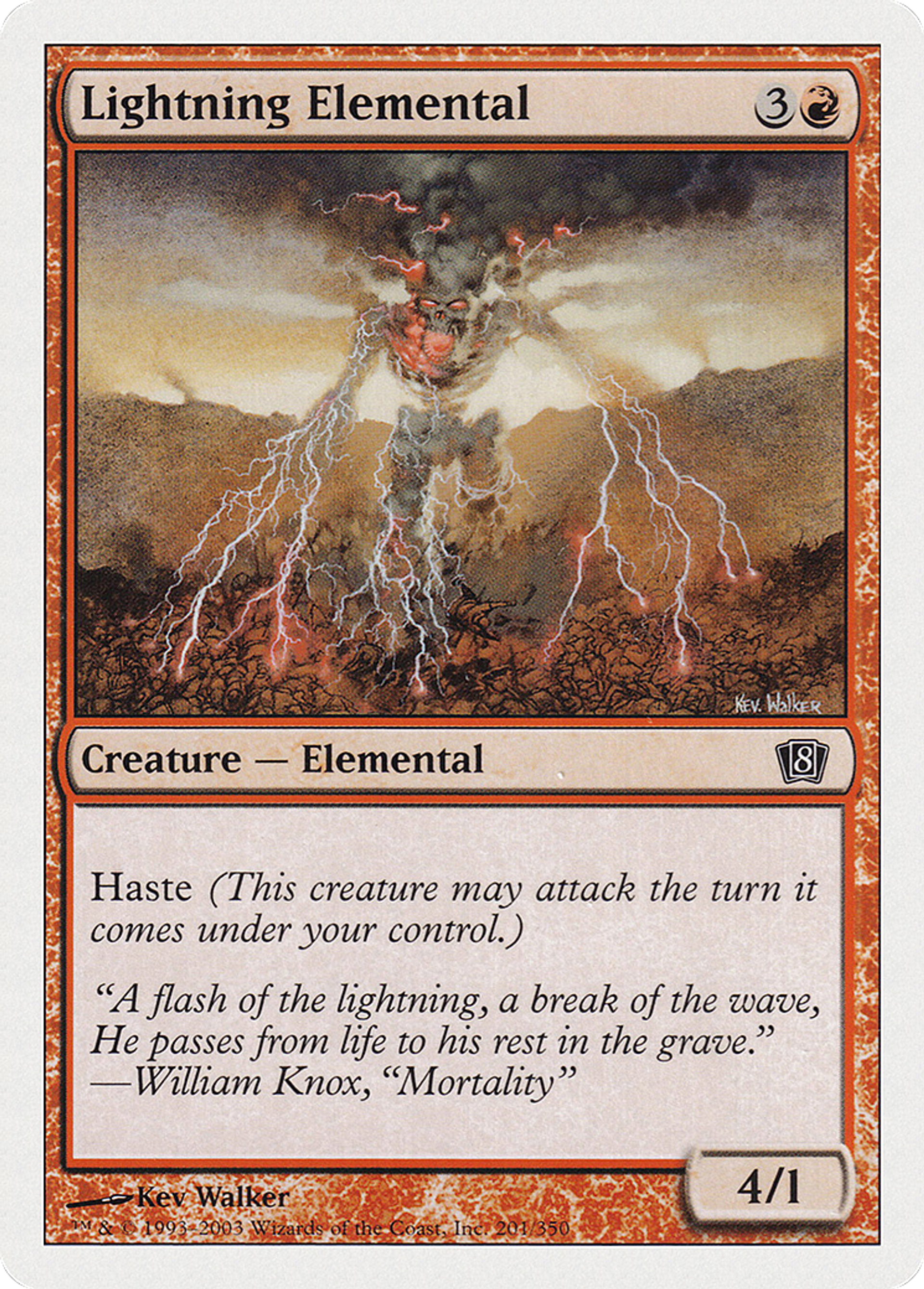 Élémental d'éclair — Eighth Edition — Magic: The Gathering