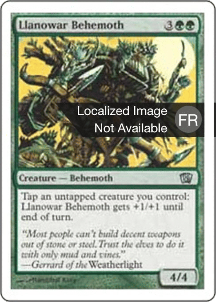 Béhémoth de Llanowar — Eighth Edition — Magic: The Gathering