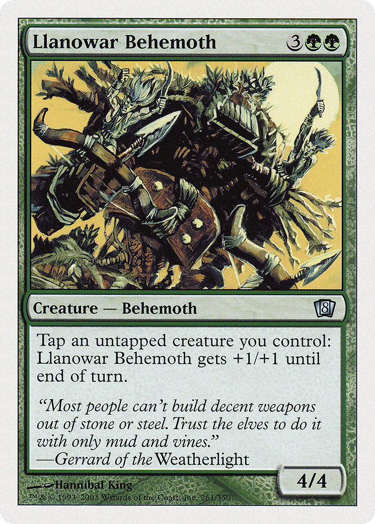 Llanowar Behemoth — Eighth Edition — Magic: The Gathering