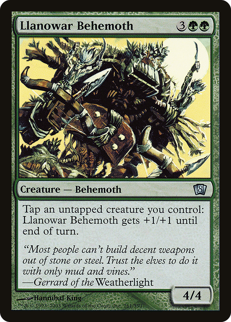 Llanowar Behemoth — Eighth Edition — Magic: The Gathering