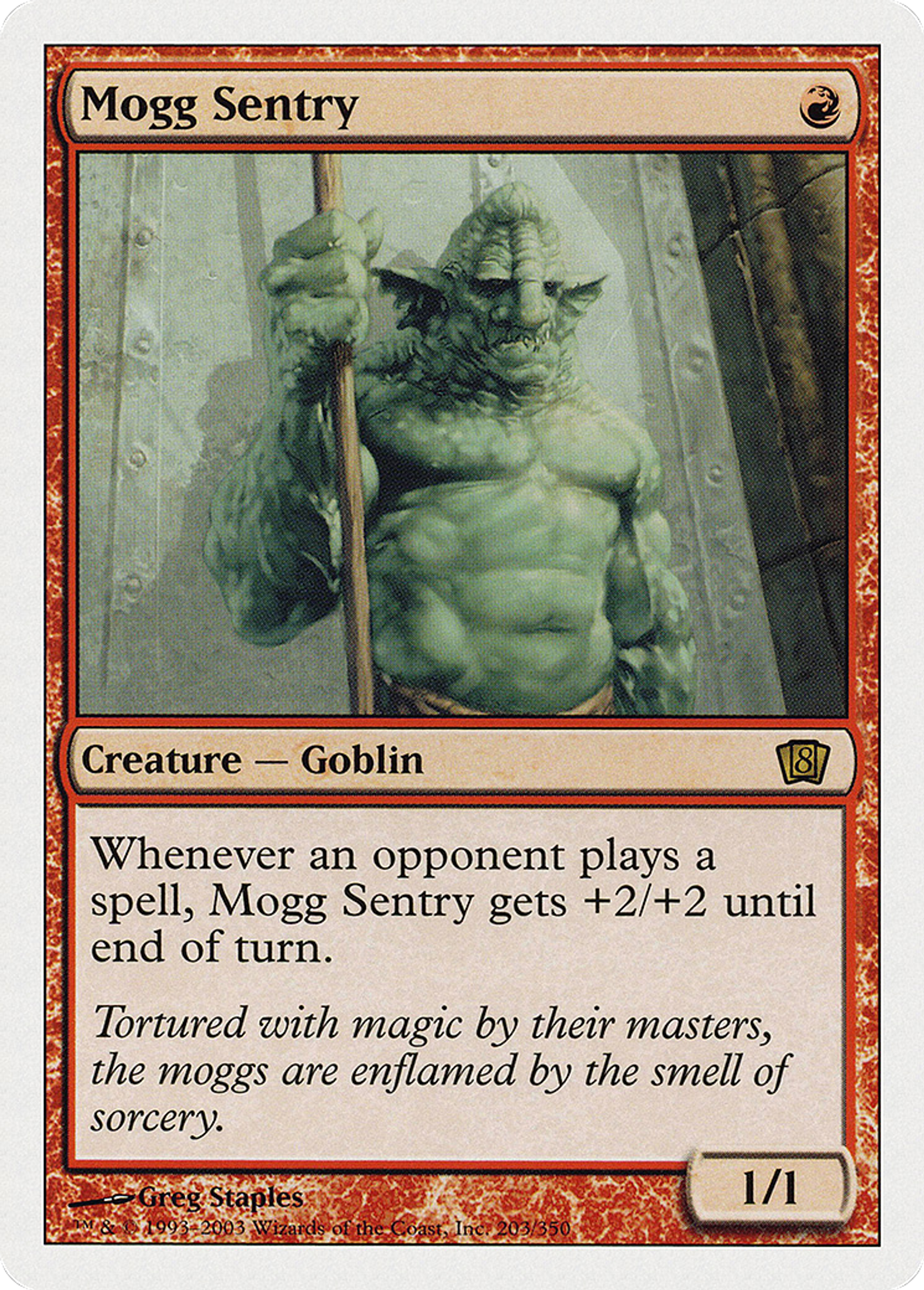 Sentinelle mogg — Eighth Edition — Magic: The Gathering