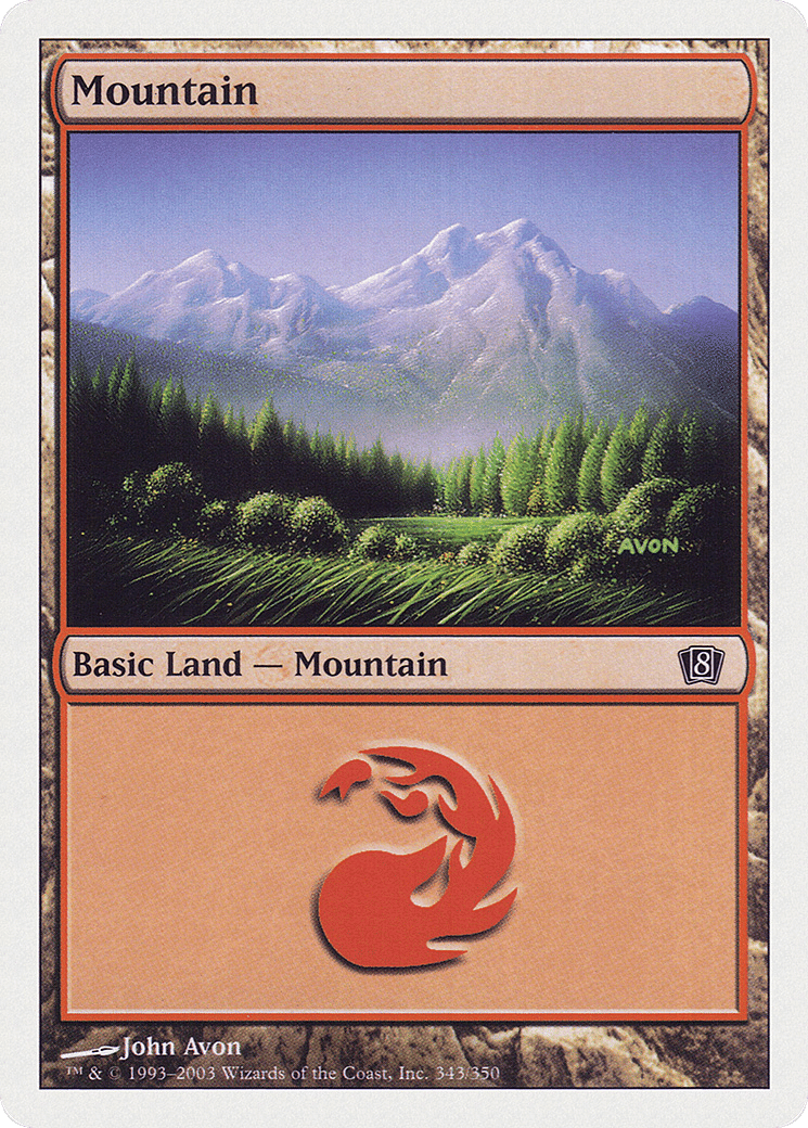 Mountain — Eighth Edition — Magic: The Gathering
