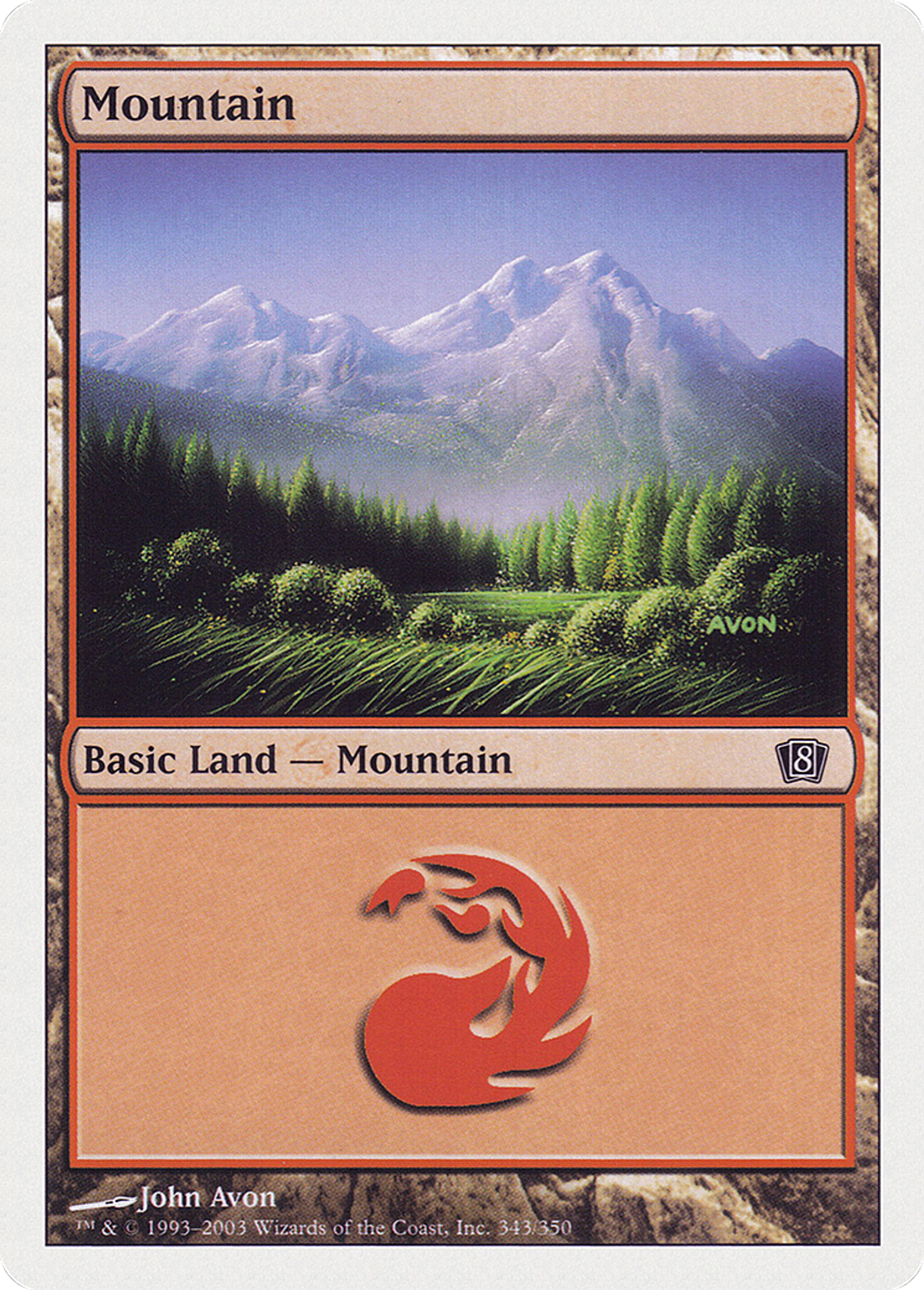 Mountain — Eighth Edition — Magic: The Gathering