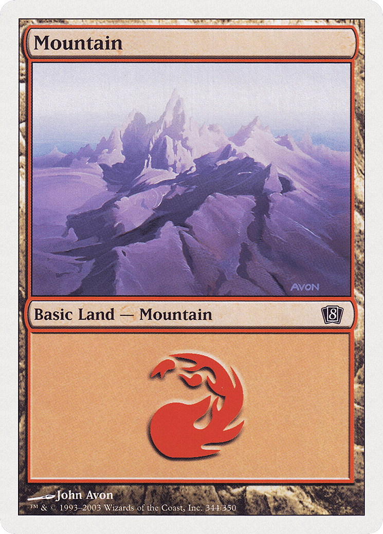 Mountain — Eighth Edition — Magic: The Gathering