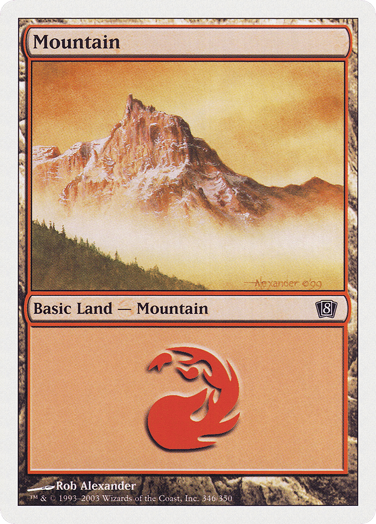 Mountain — Eighth Edition — Magic: The Gathering