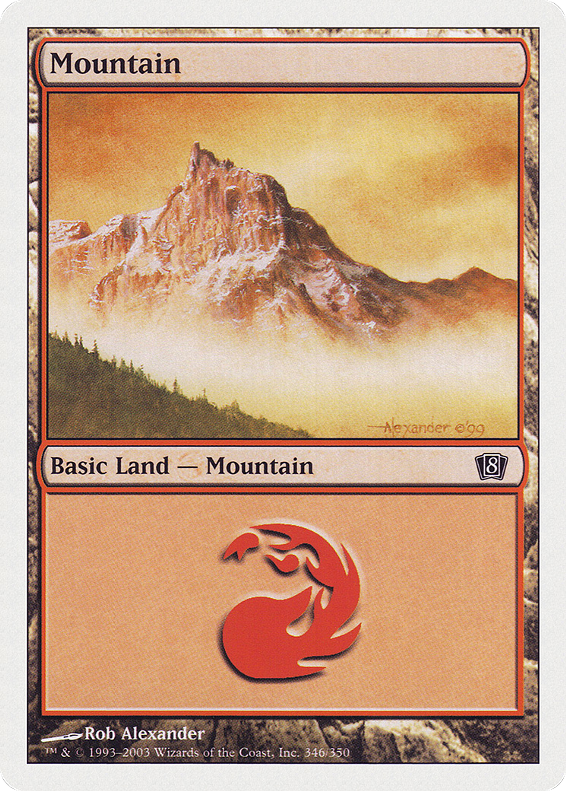 Mountain — Eighth Edition — Magic: The Gathering