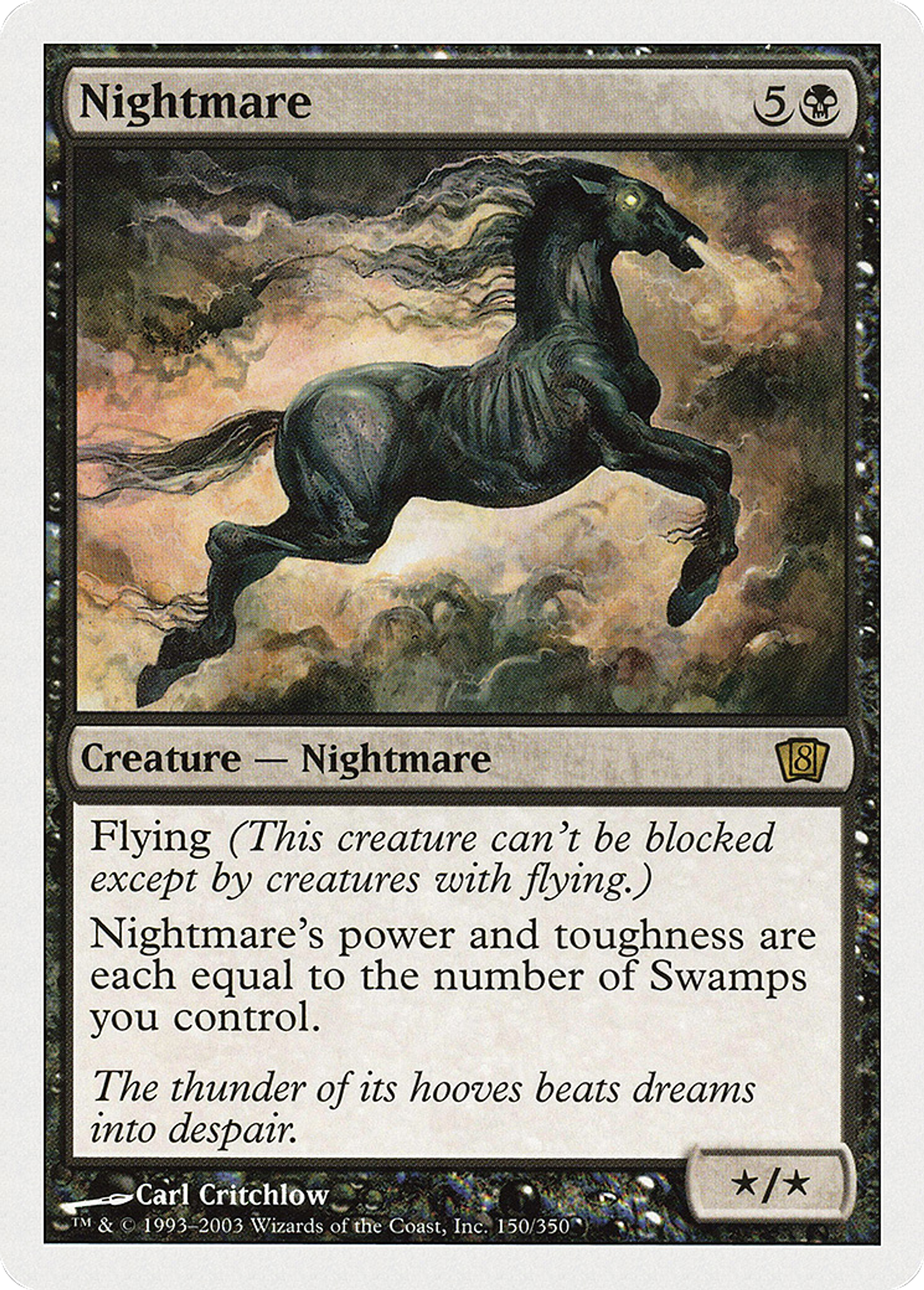 Cheval de cauchemar — Eighth Edition — Magic: The Gathering