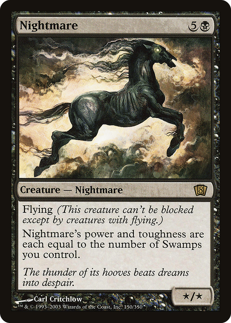 Cheval de cauchemar — Eighth Edition — Magic: The Gathering