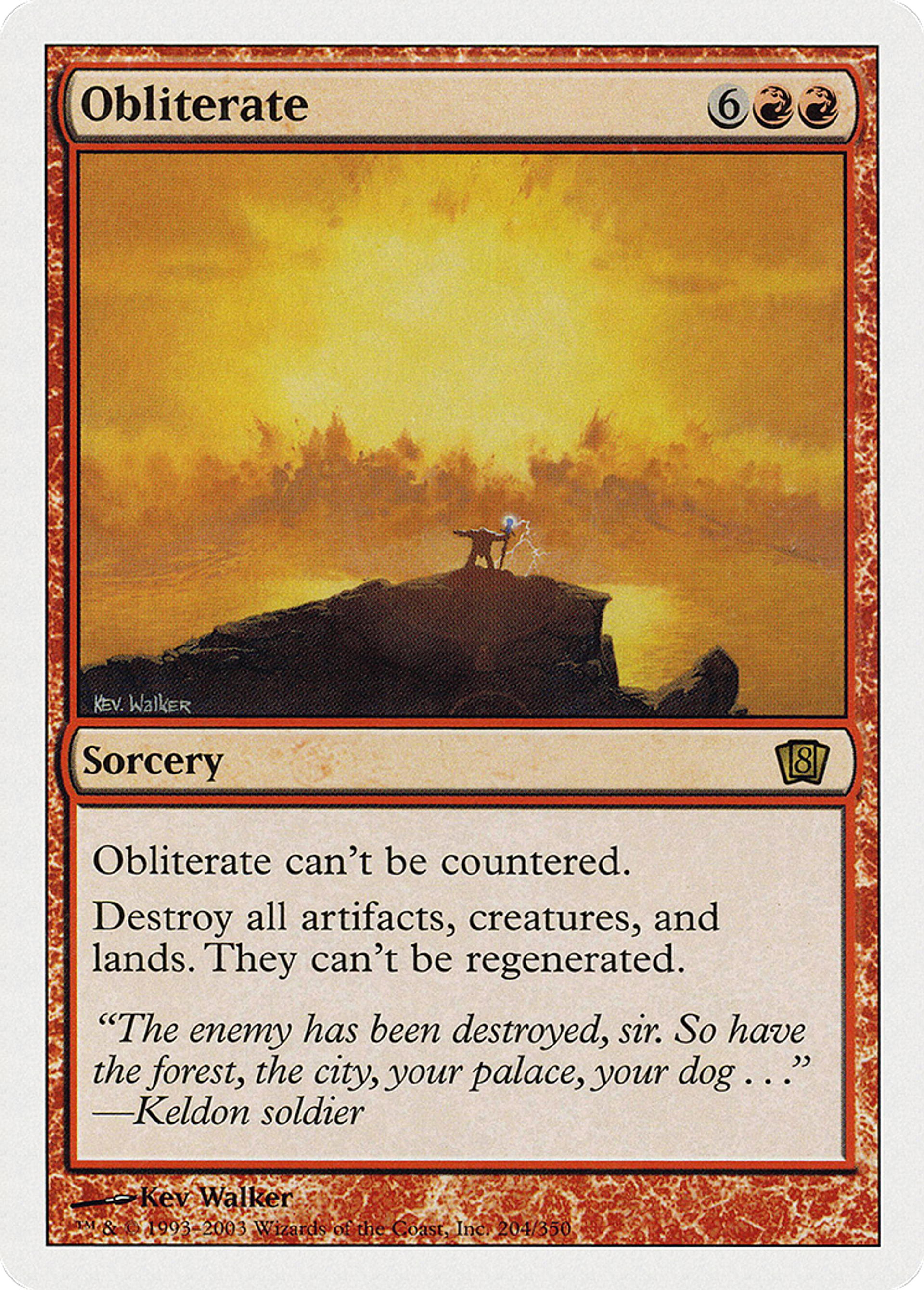 Obliterate — Eighth Edition — Magic: The Gathering