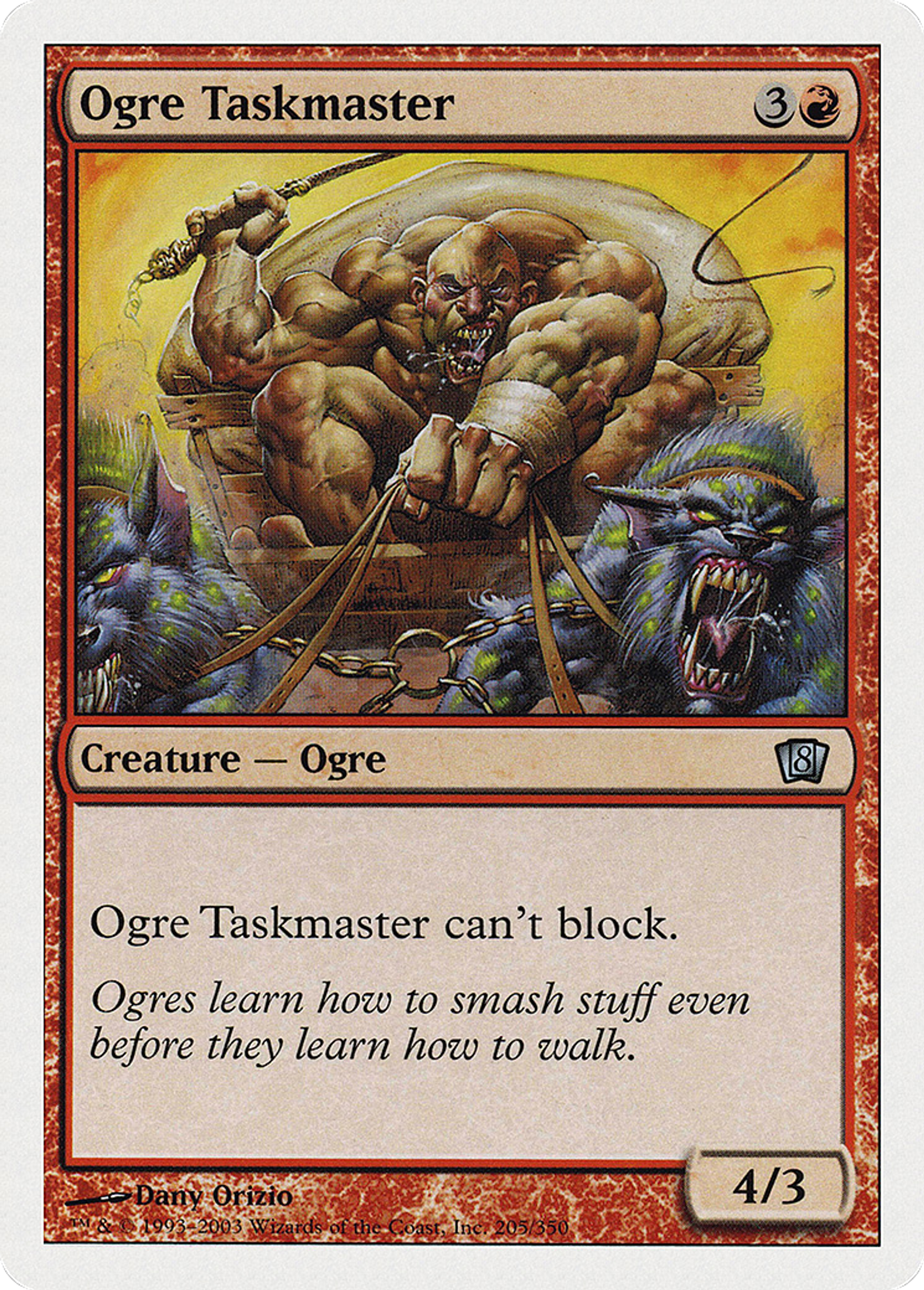 Ogre Taskmaster — Eighth Edition — Magic: The Gathering