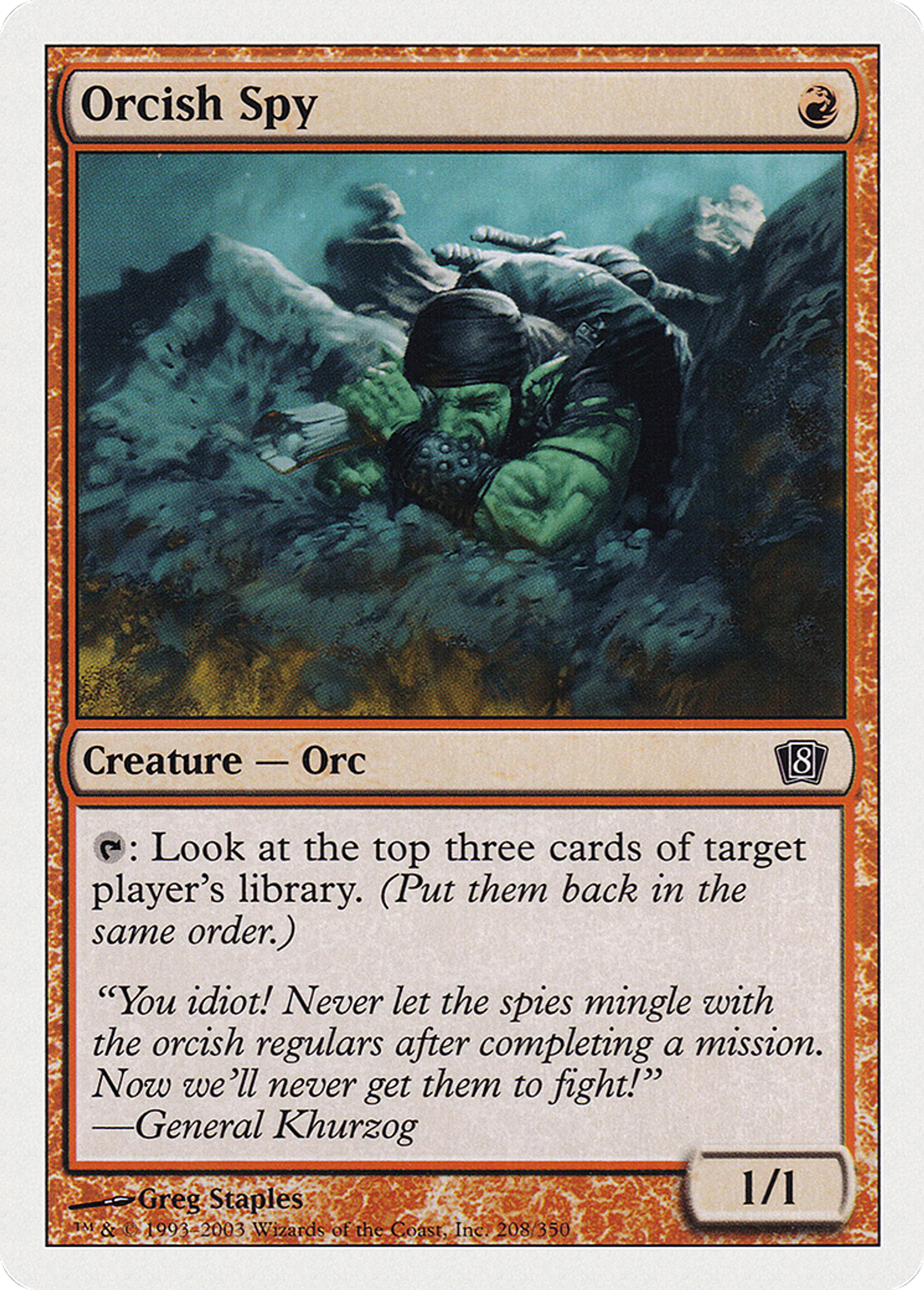 Orcish Spy — Eighth Edition — Magic: The Gathering