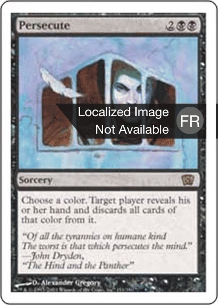 Persécution — Eighth Edition — Magic: The Gathering