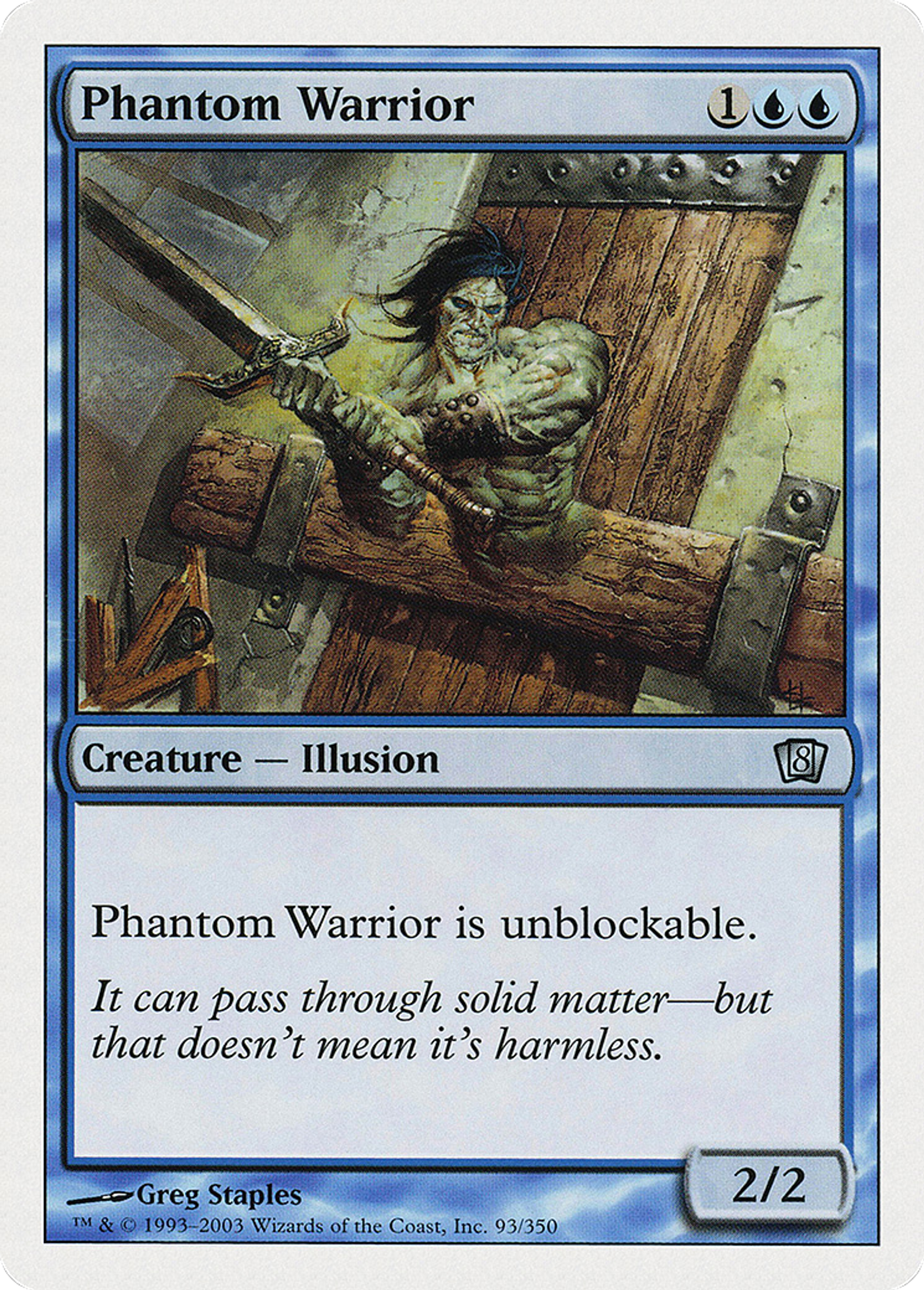 Guerrier fantomatique — Eighth Edition — Magic: The Gathering