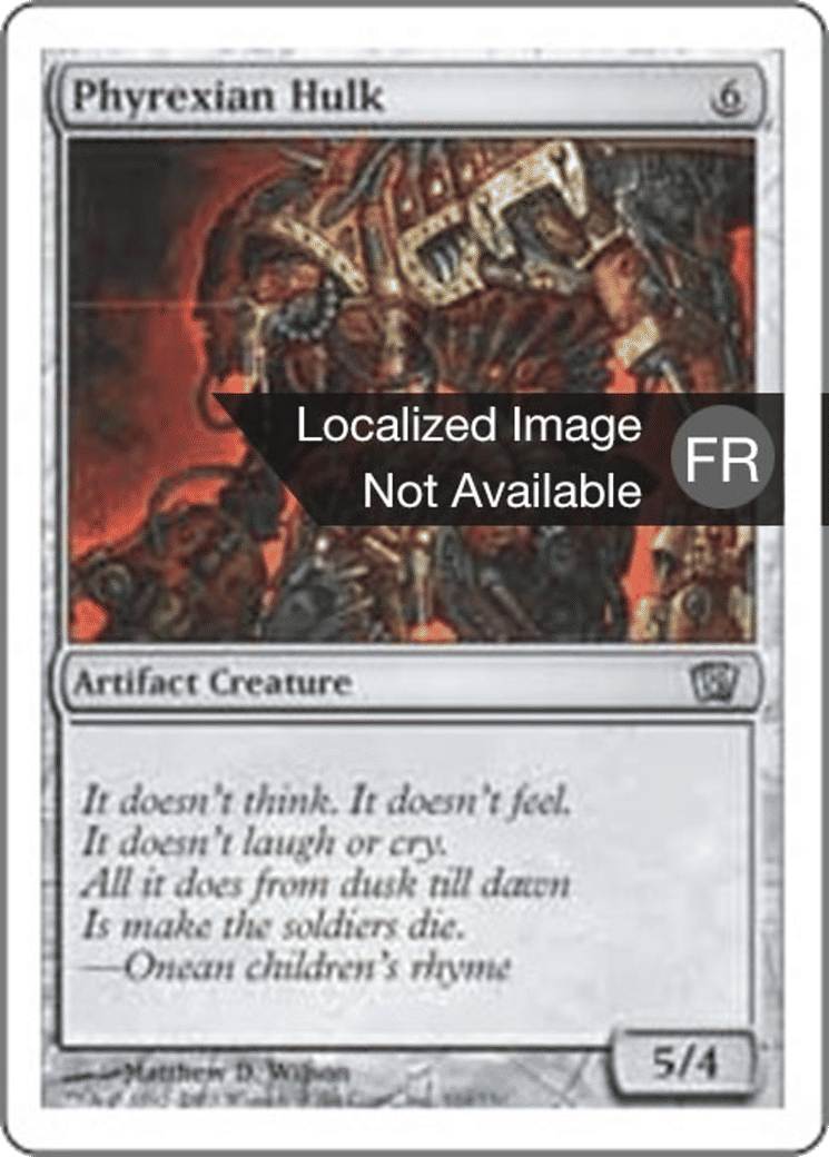 Carcasse phyrexiane — Eighth Edition — Magic: The Gathering