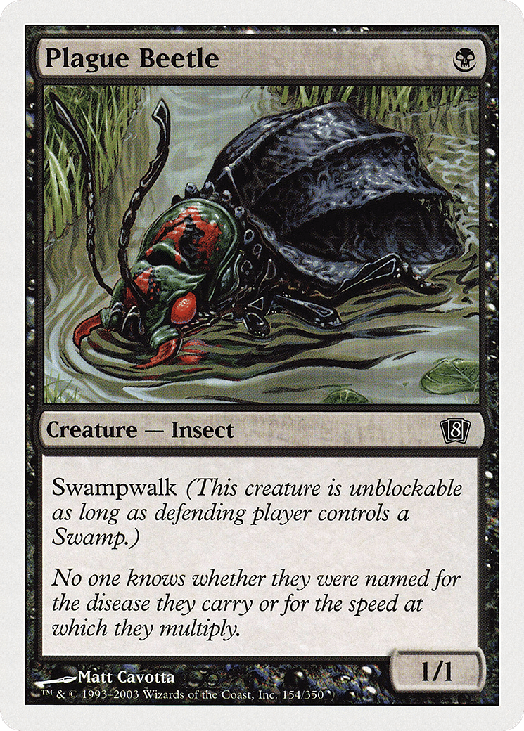 Plague Beetle — Eighth Edition — Magic: The Gathering