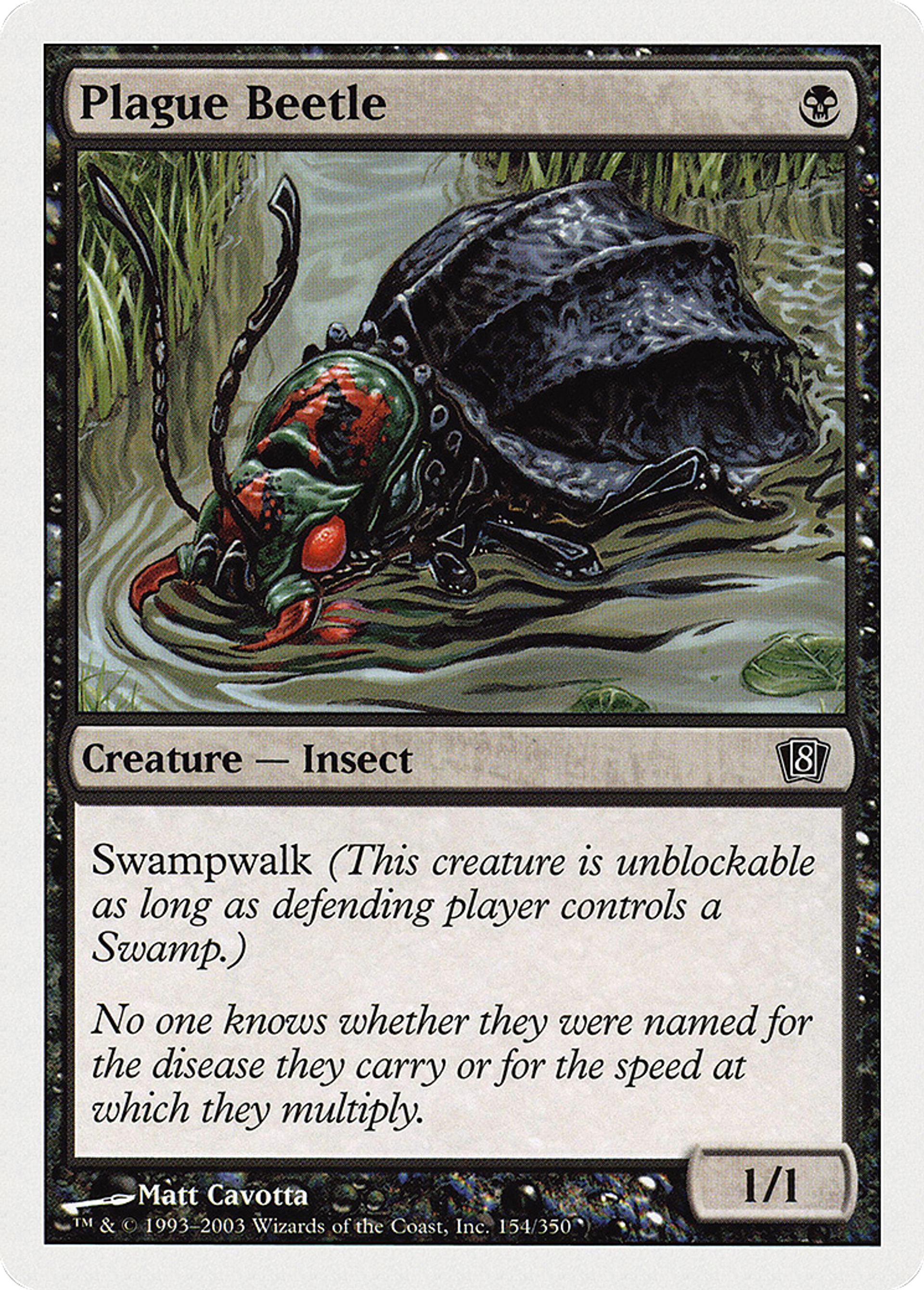 Scarabée de la Peste — Eighth Edition — Magic: The Gathering