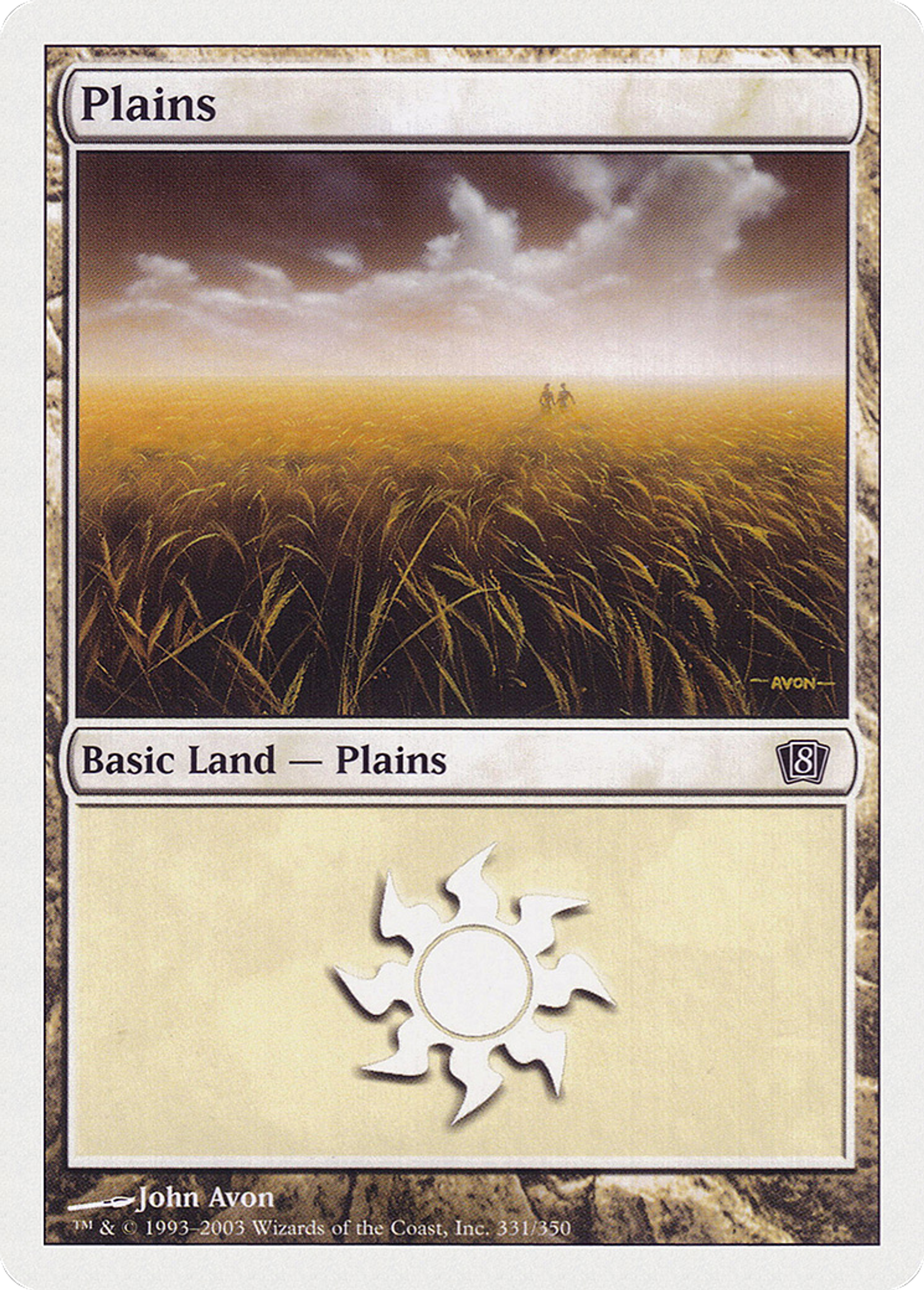 Plaine — Eighth Edition — Magic: The Gathering