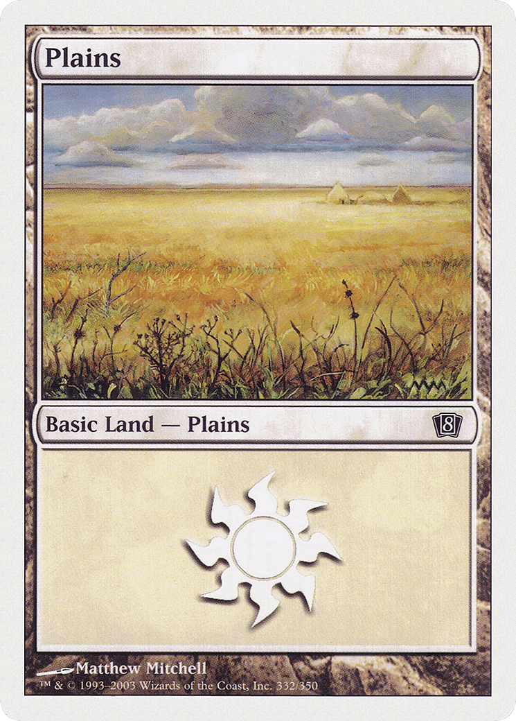 Plains — Eighth Edition — Magic: The Gathering