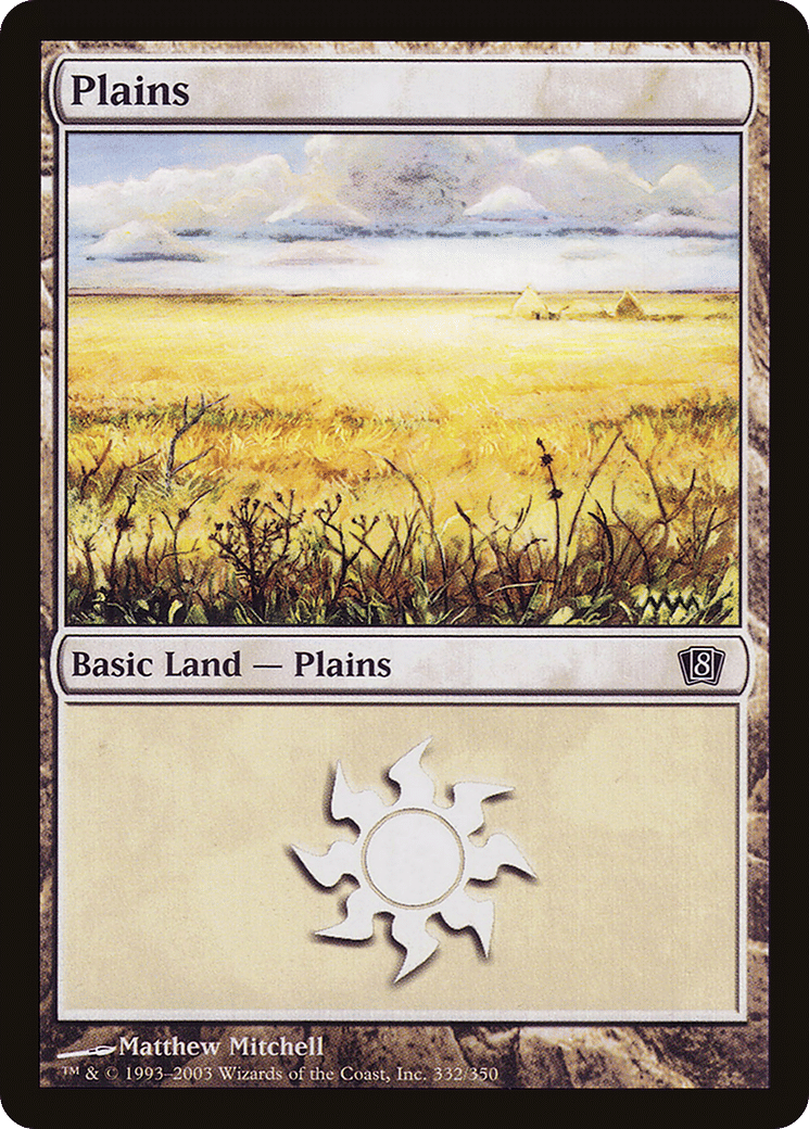Plains — Eighth Edition — Magic: The Gathering