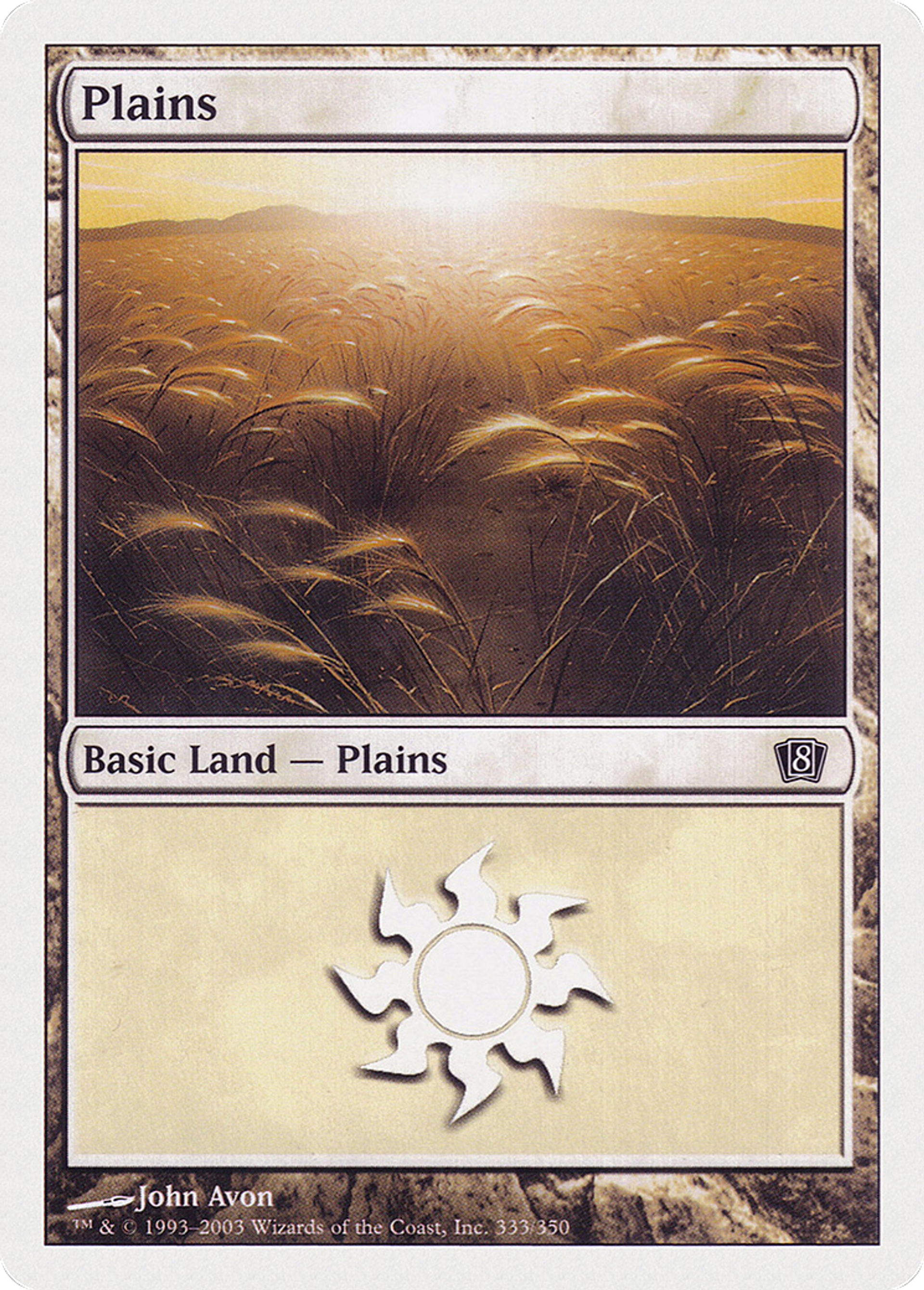 Plaine — Eighth Edition — Magic: The Gathering
