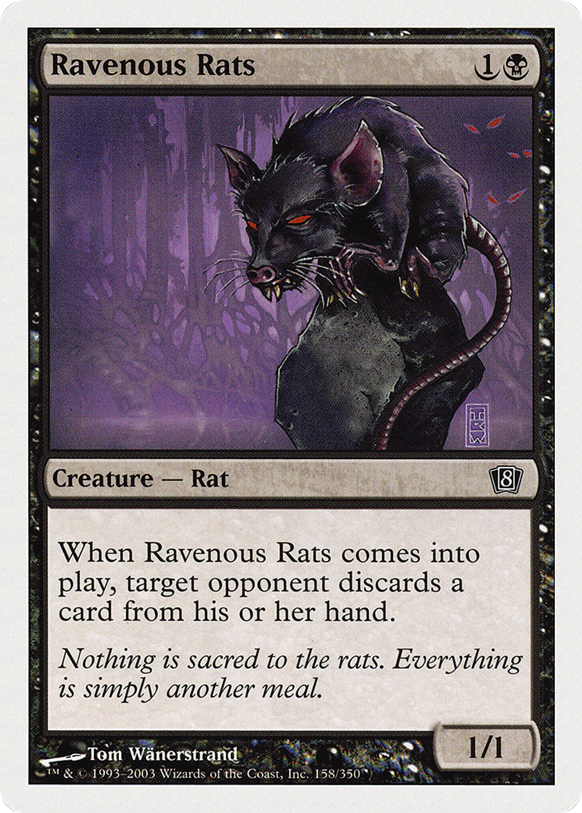 Rats voraces — Eighth Edition — Magic: The Gathering
