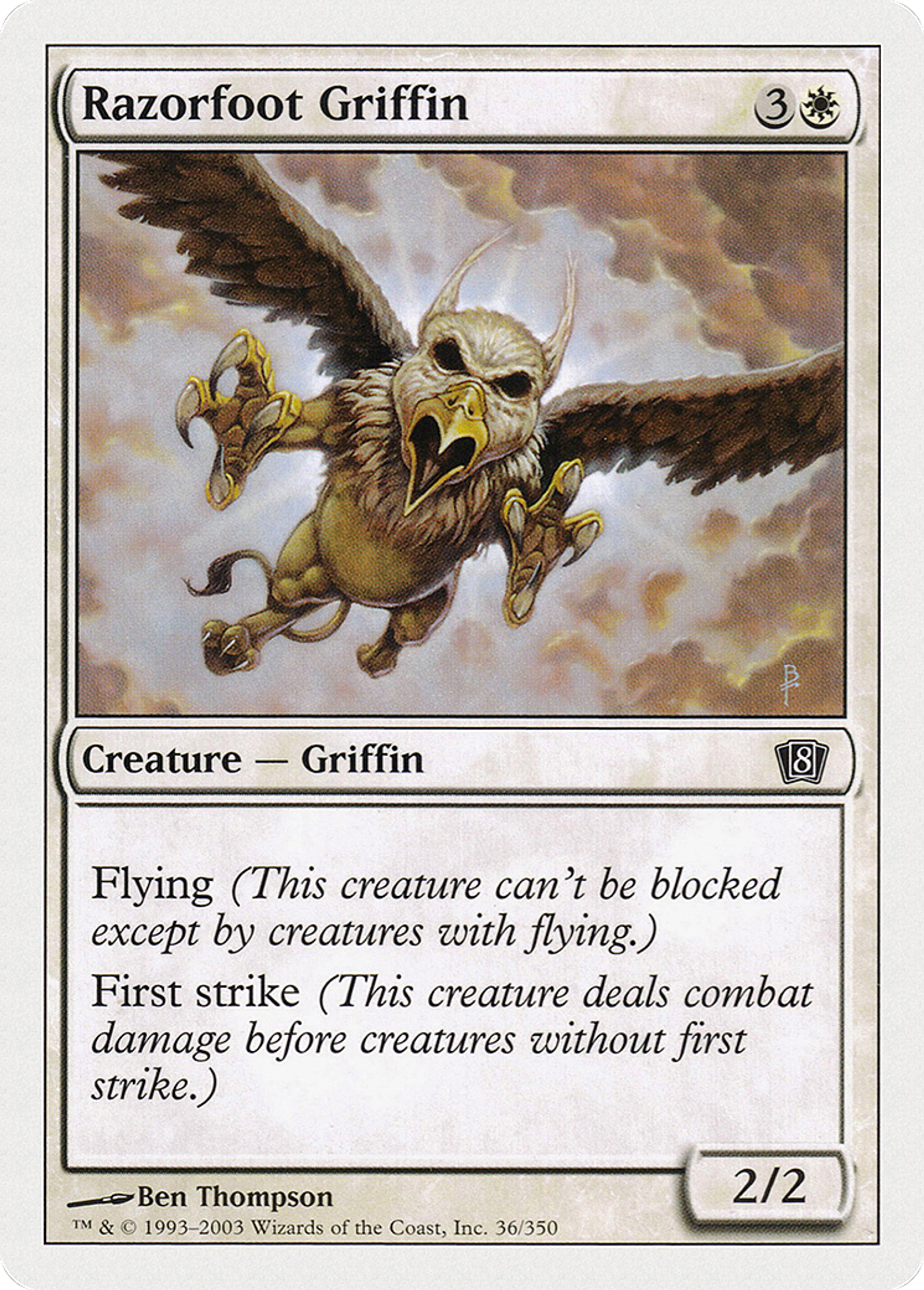 Griffon serres-rasoir — Eighth Edition — Magic: The Gathering