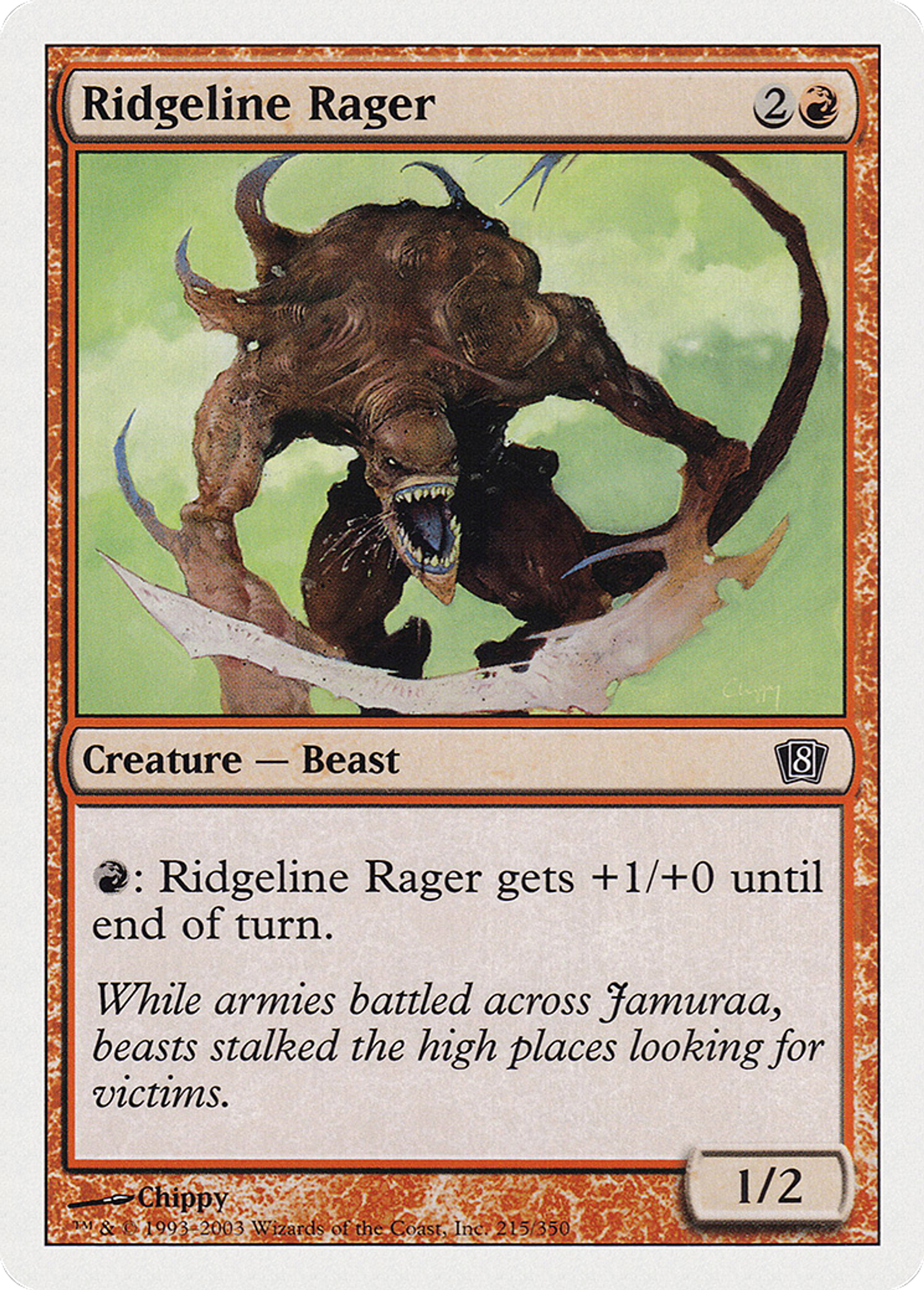 Furie des crêtes — Eighth Edition — Magic: The Gathering