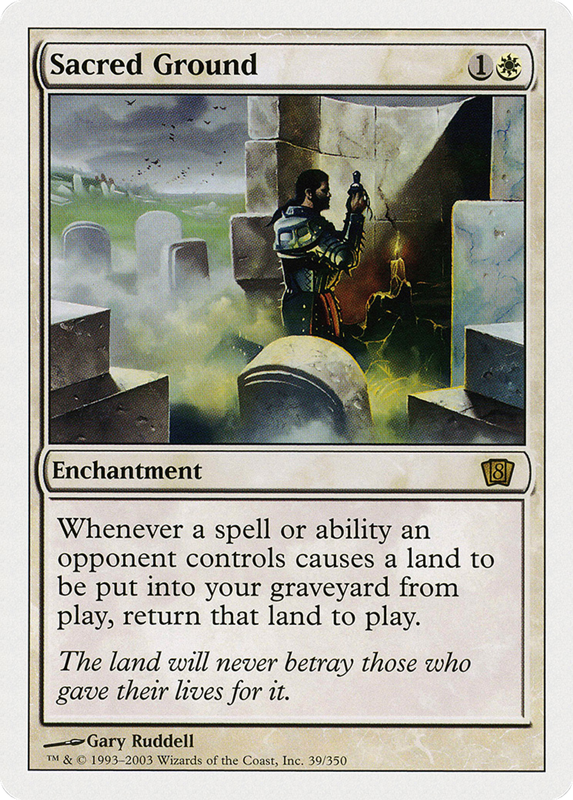 Sacred Ground — Eighth Edition — Magic: The Gathering