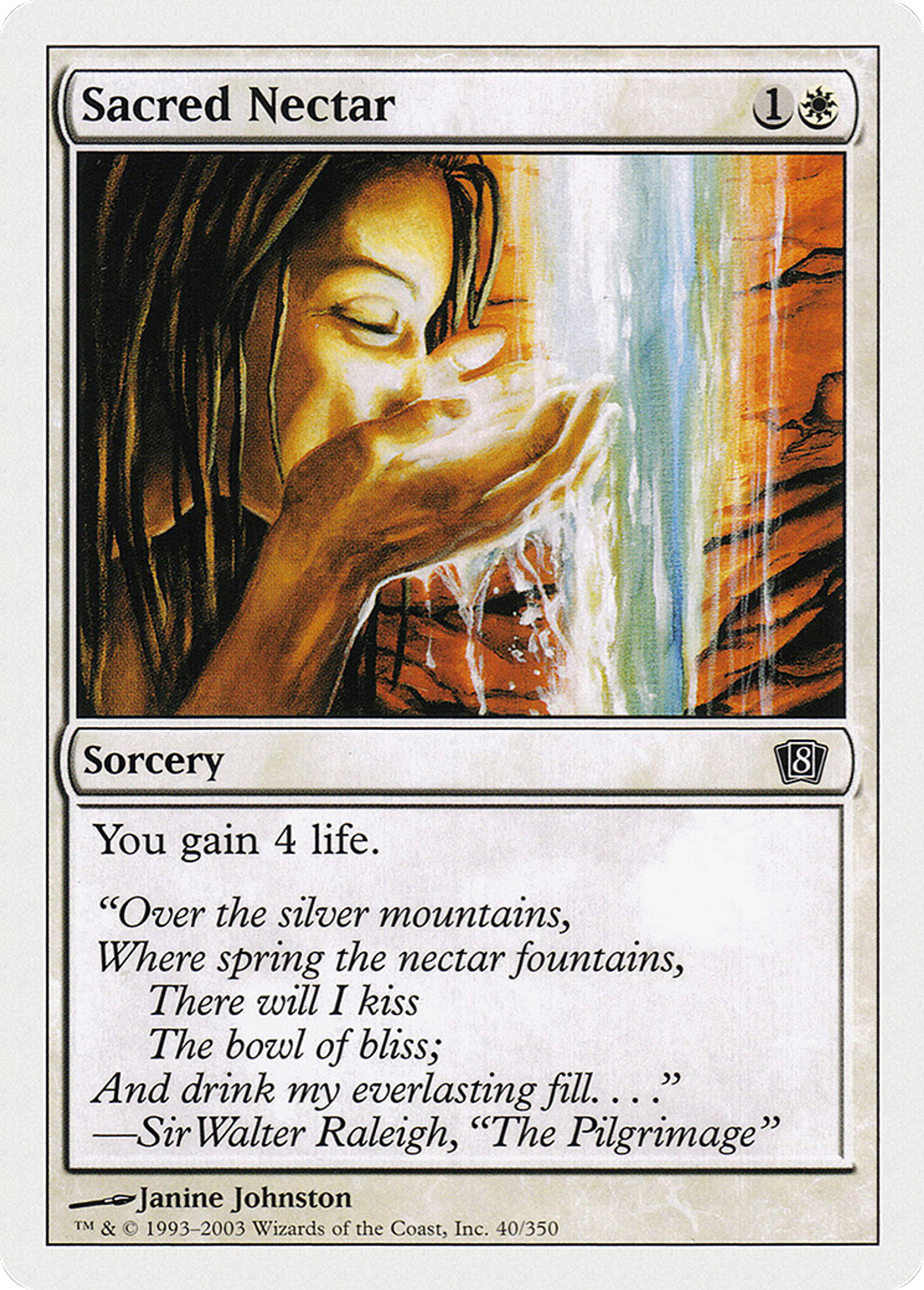 Sacred Nectar — Eighth Edition — Magic: The Gathering