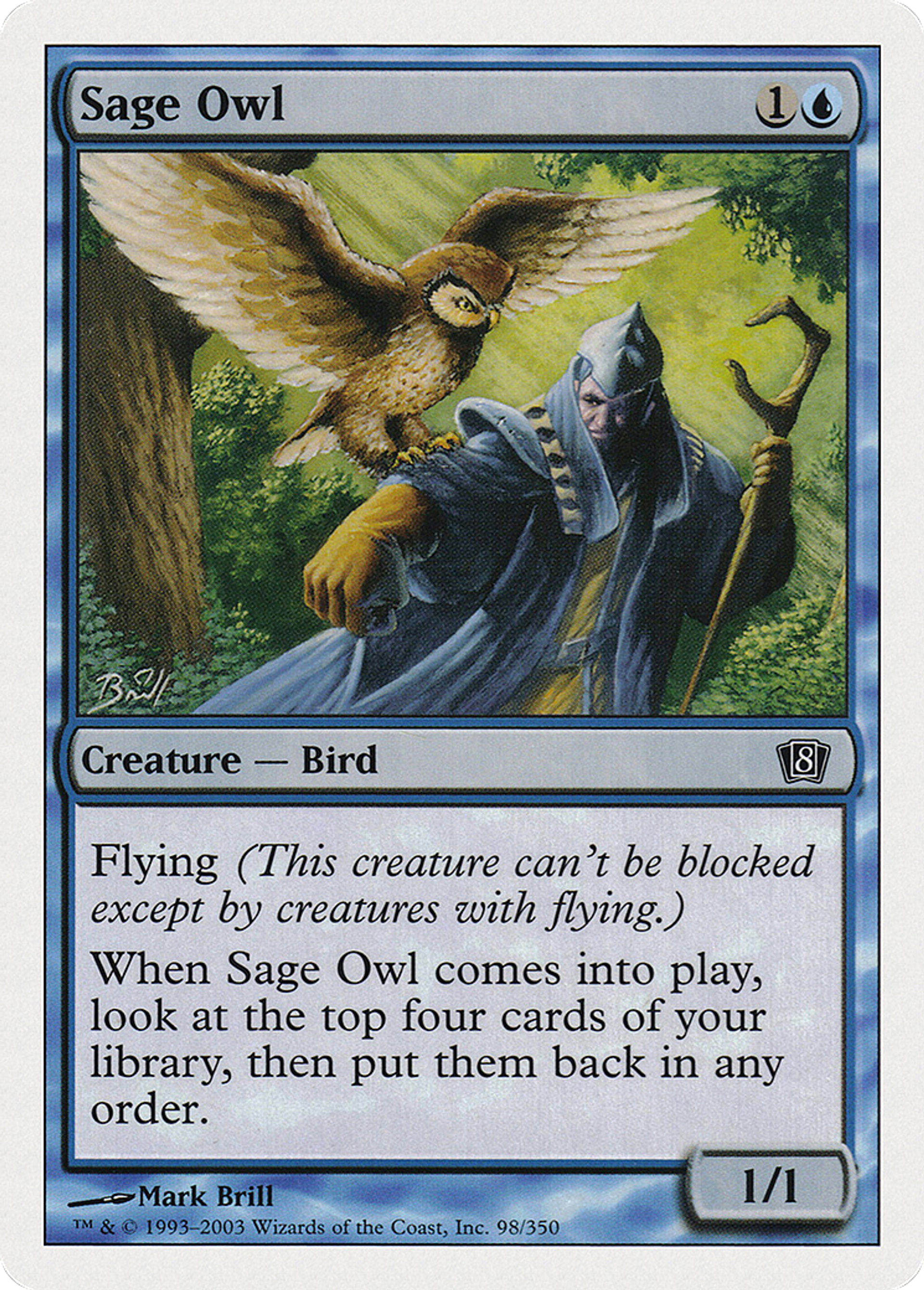 Hibou savant — Eighth Edition — Magic: The Gathering