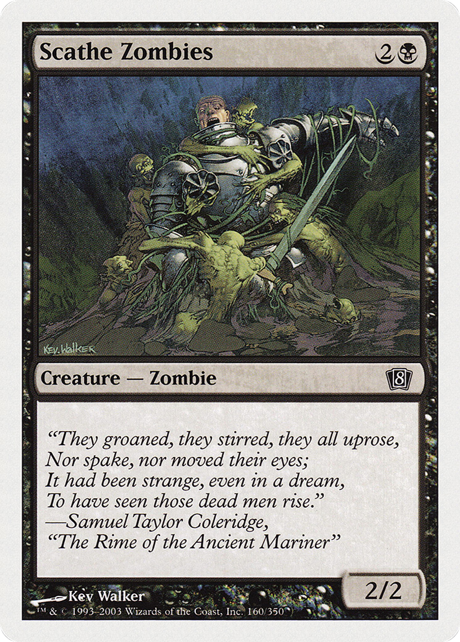 Scathe Zombies — Eighth Edition — Magic: The Gathering