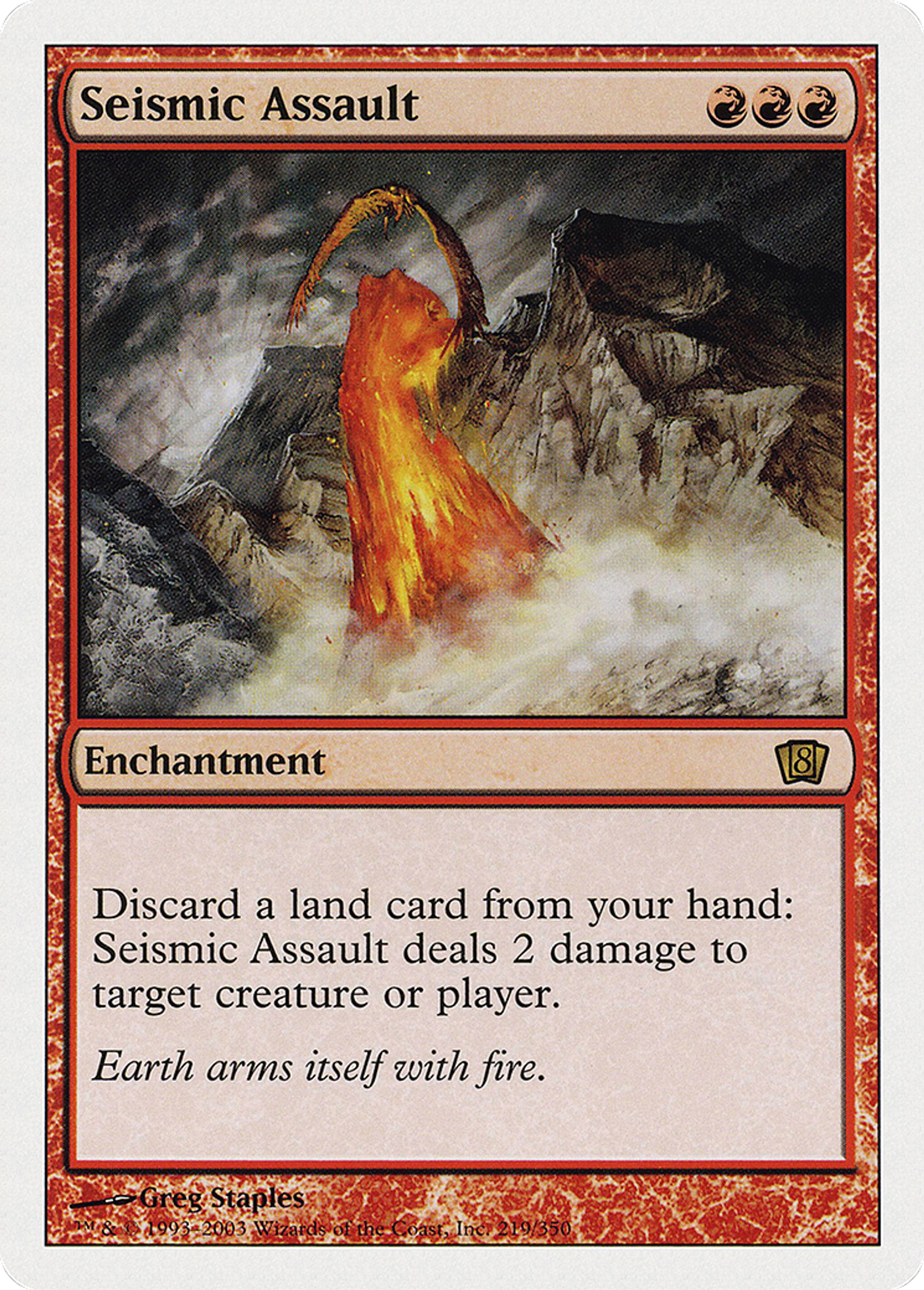Seismic Assault — Eighth Edition — Magic: The Gathering