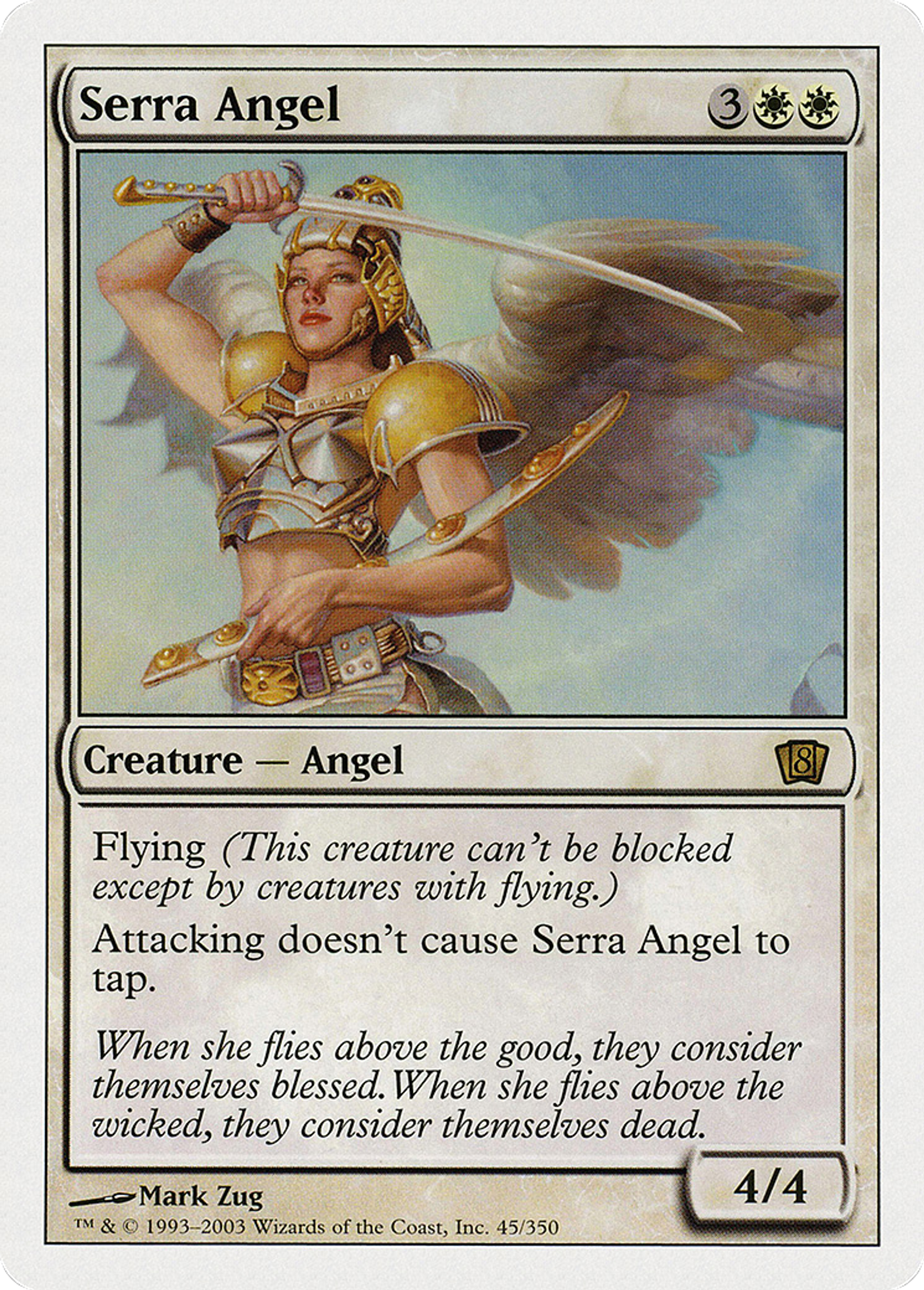 Serra Angel — Eighth Edition — Magic: The Gathering