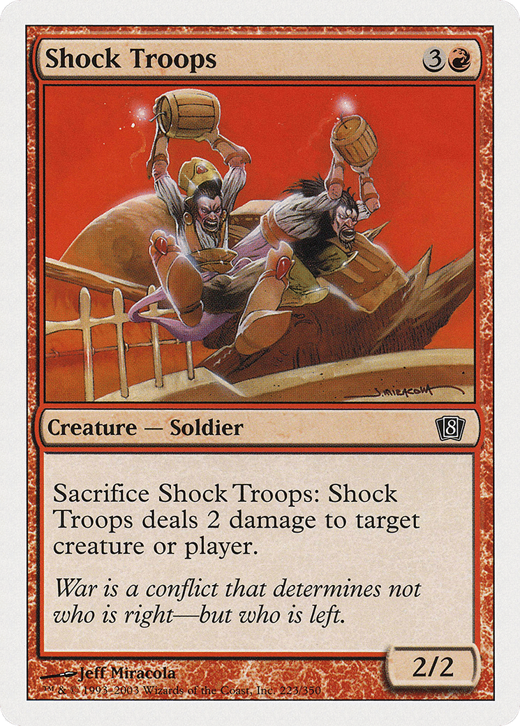 Shock Troops — Eighth Edition — Magic: The Gathering