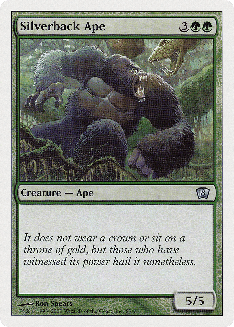 Silverback Ape — Eighth Edition — Magic: The Gathering