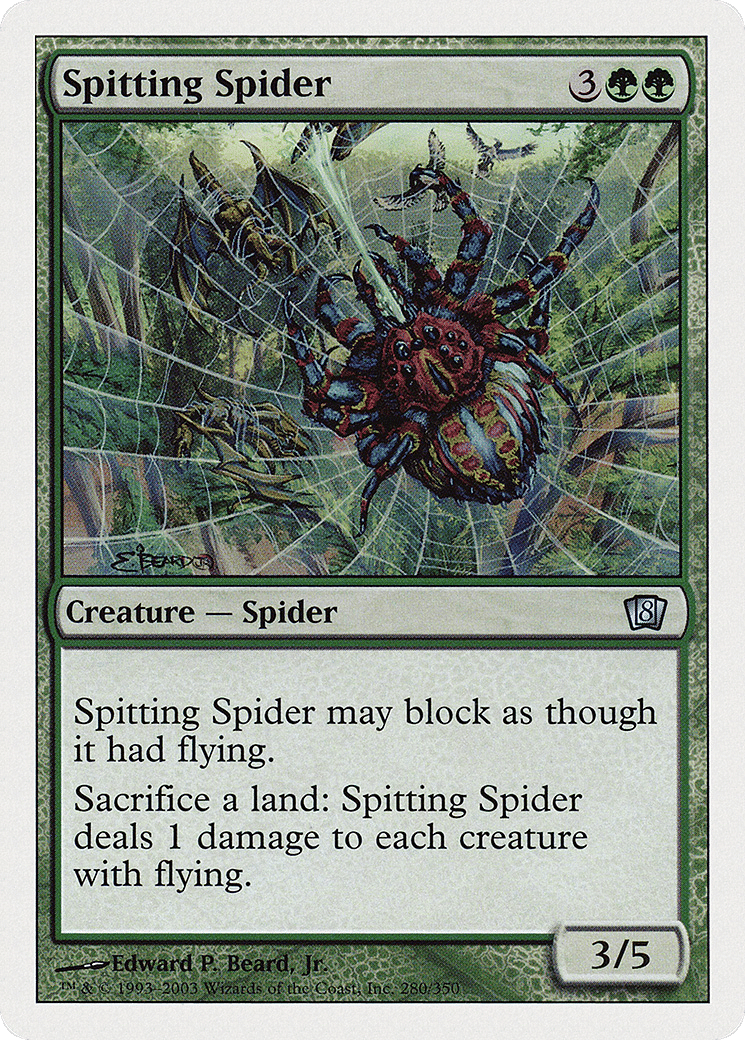 Spitting Spider — Eighth Edition — Magic: The Gathering