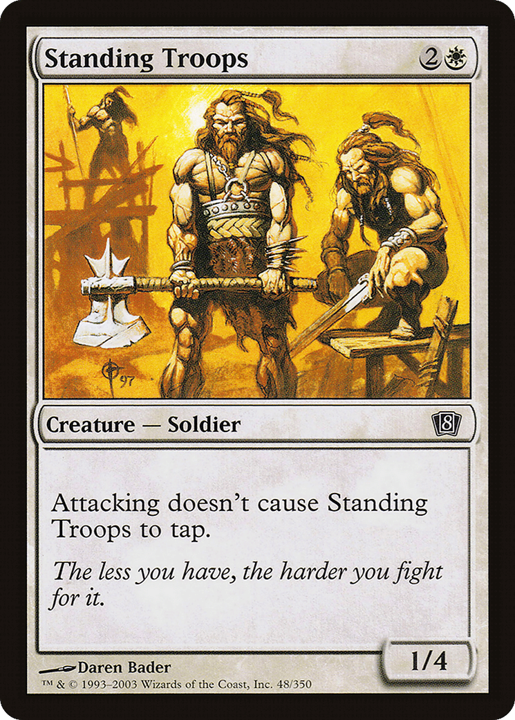 Standing Troops — Eighth Edition — Magic: The Gathering