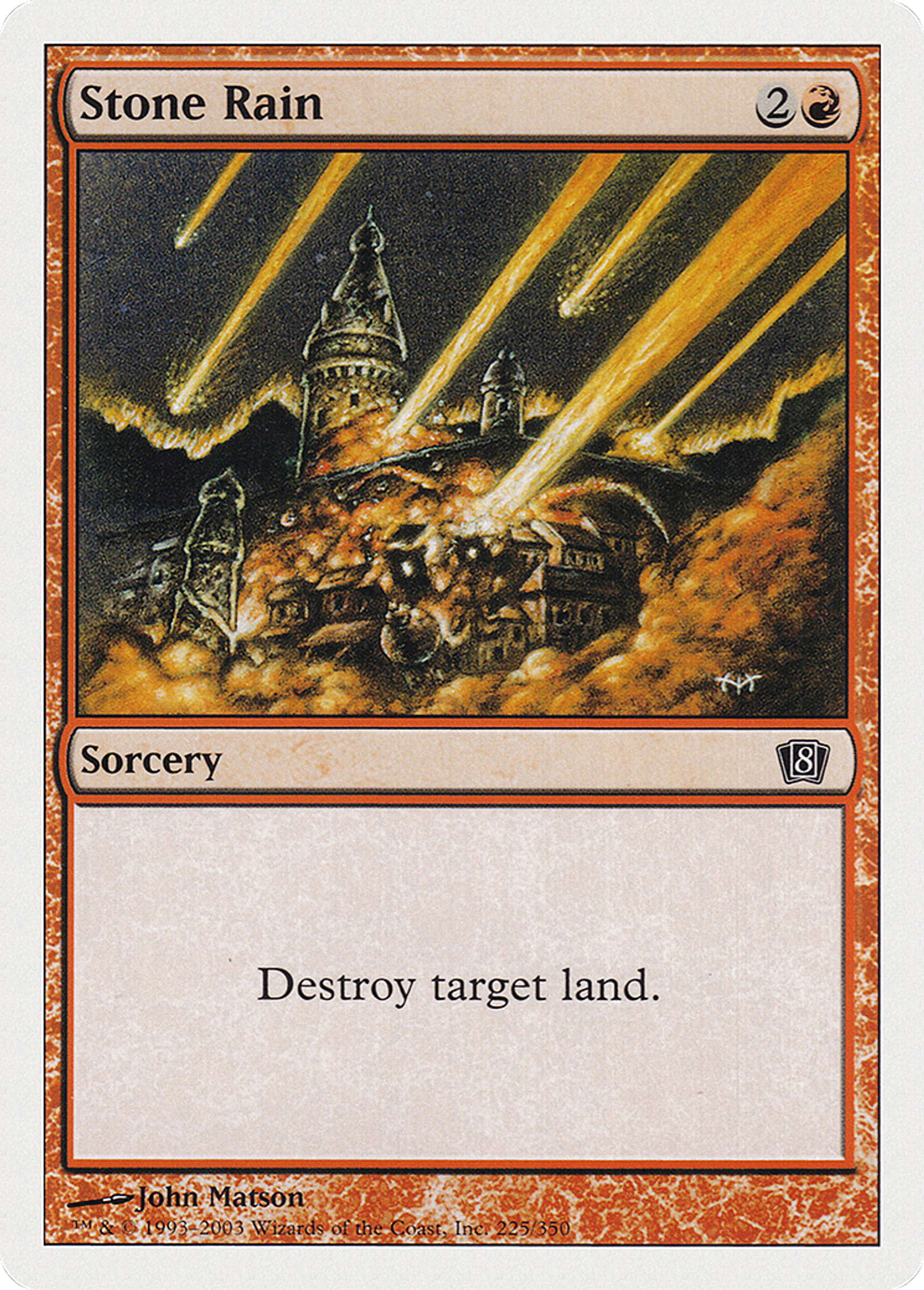 Pluie de pierres — Eighth Edition — Magic: The Gathering