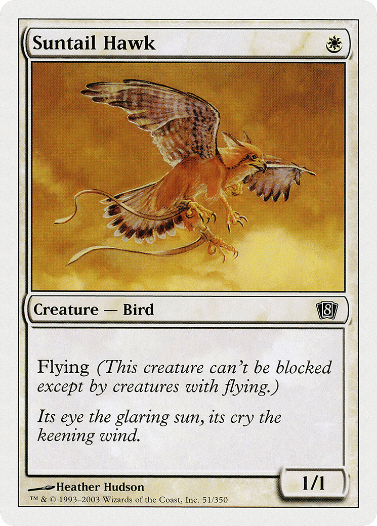 Suntail Hawk — Eighth Edition — Magic: The Gathering