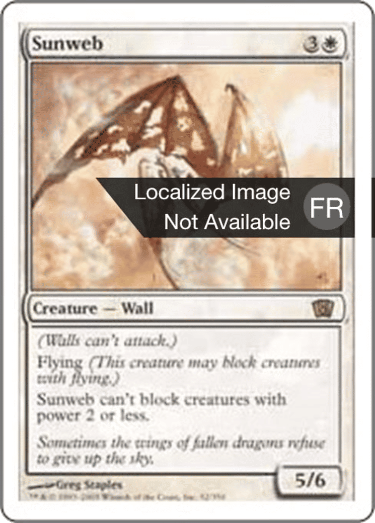 Toile solaire — Eighth Edition — Magic: The Gathering