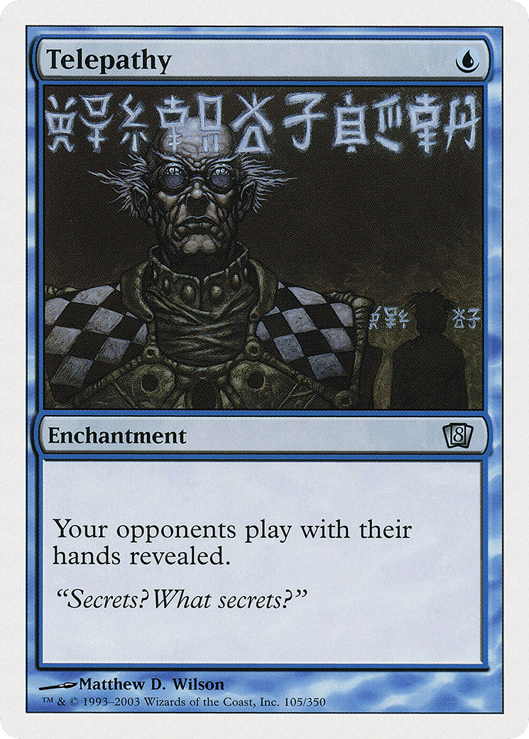 Telepathy — Eighth Edition — Magic: The Gathering