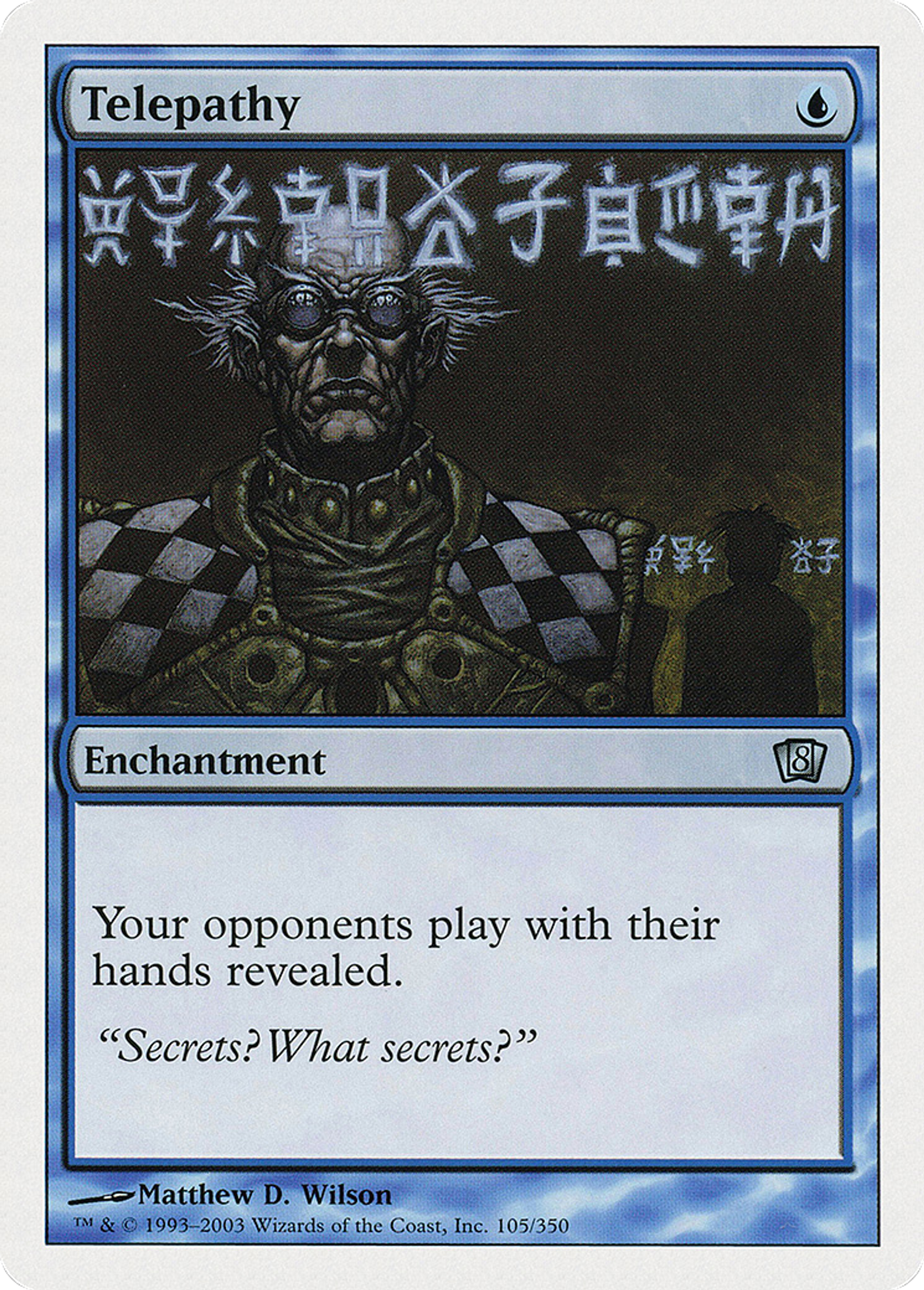 Telepathy — Eighth Edition — Magic: The Gathering