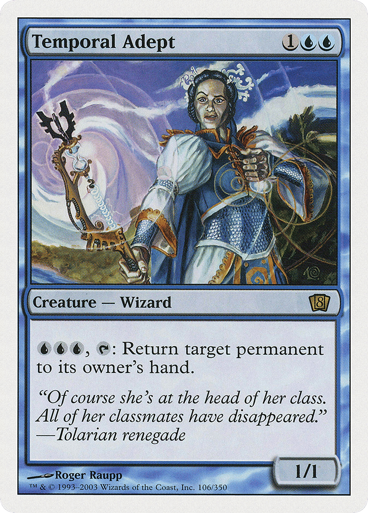 Temporal Adept — Eighth Edition — Magic: The Gathering