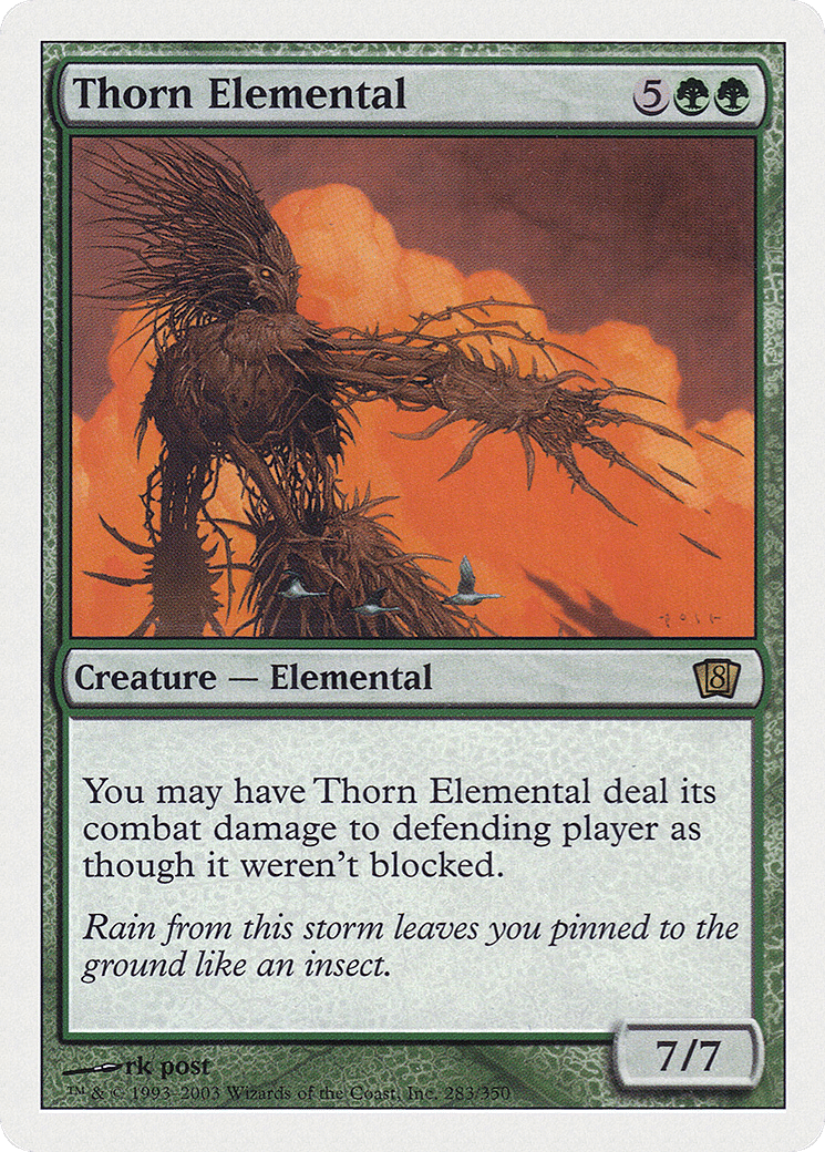 Thorn Elemental — Eighth Edition — Magic: The Gathering